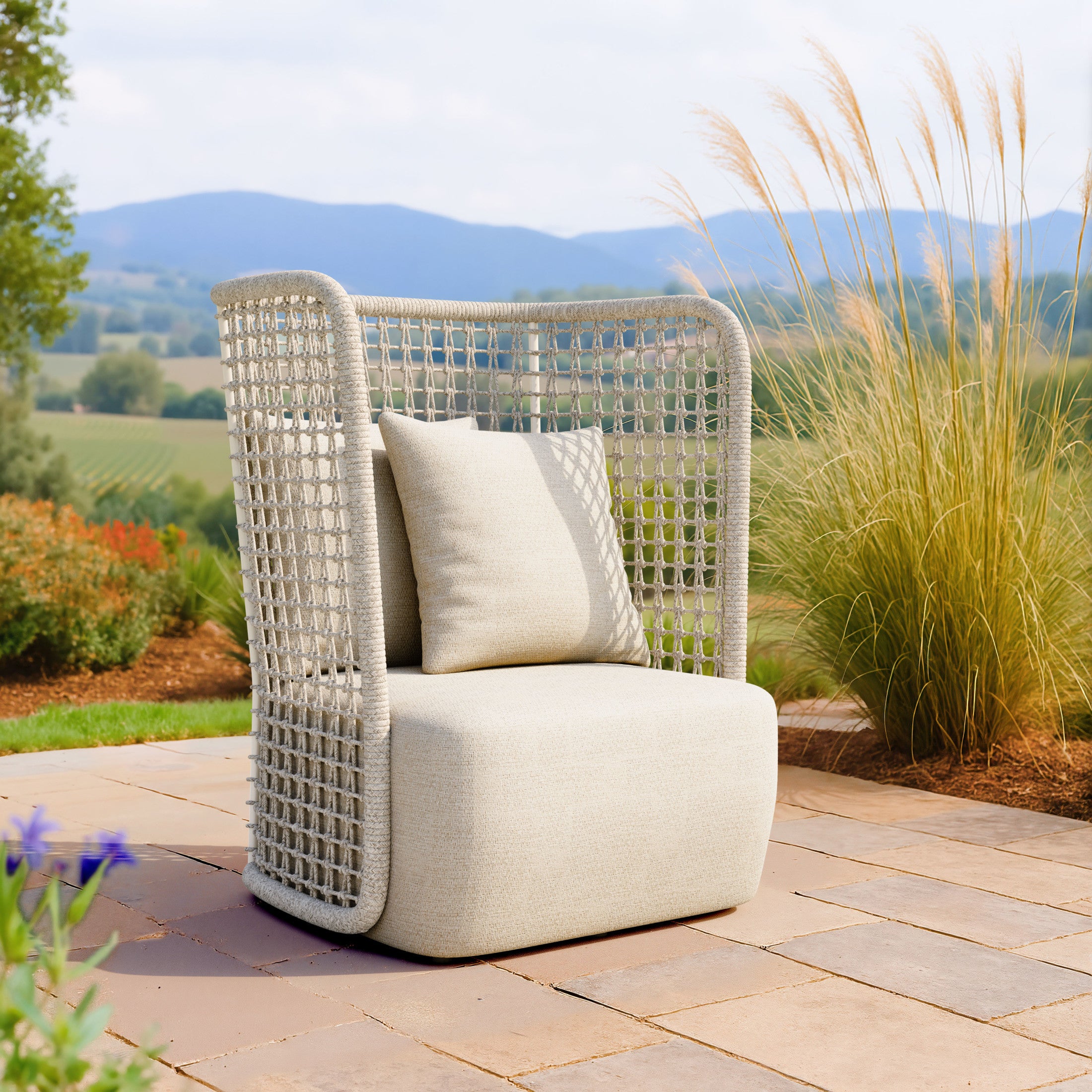 Hudu Accent Chair Beige