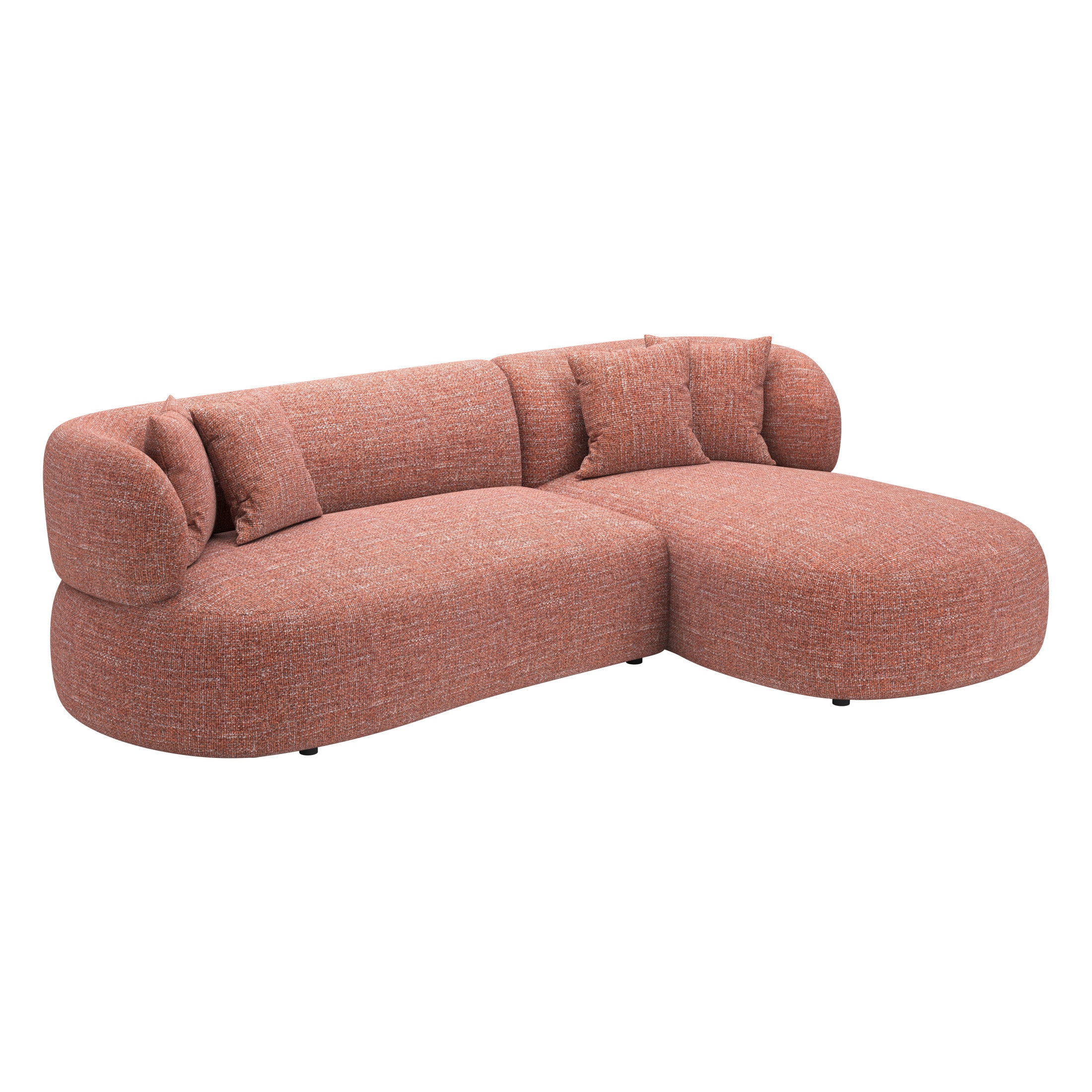 Venezia Chaise Sectional Brown