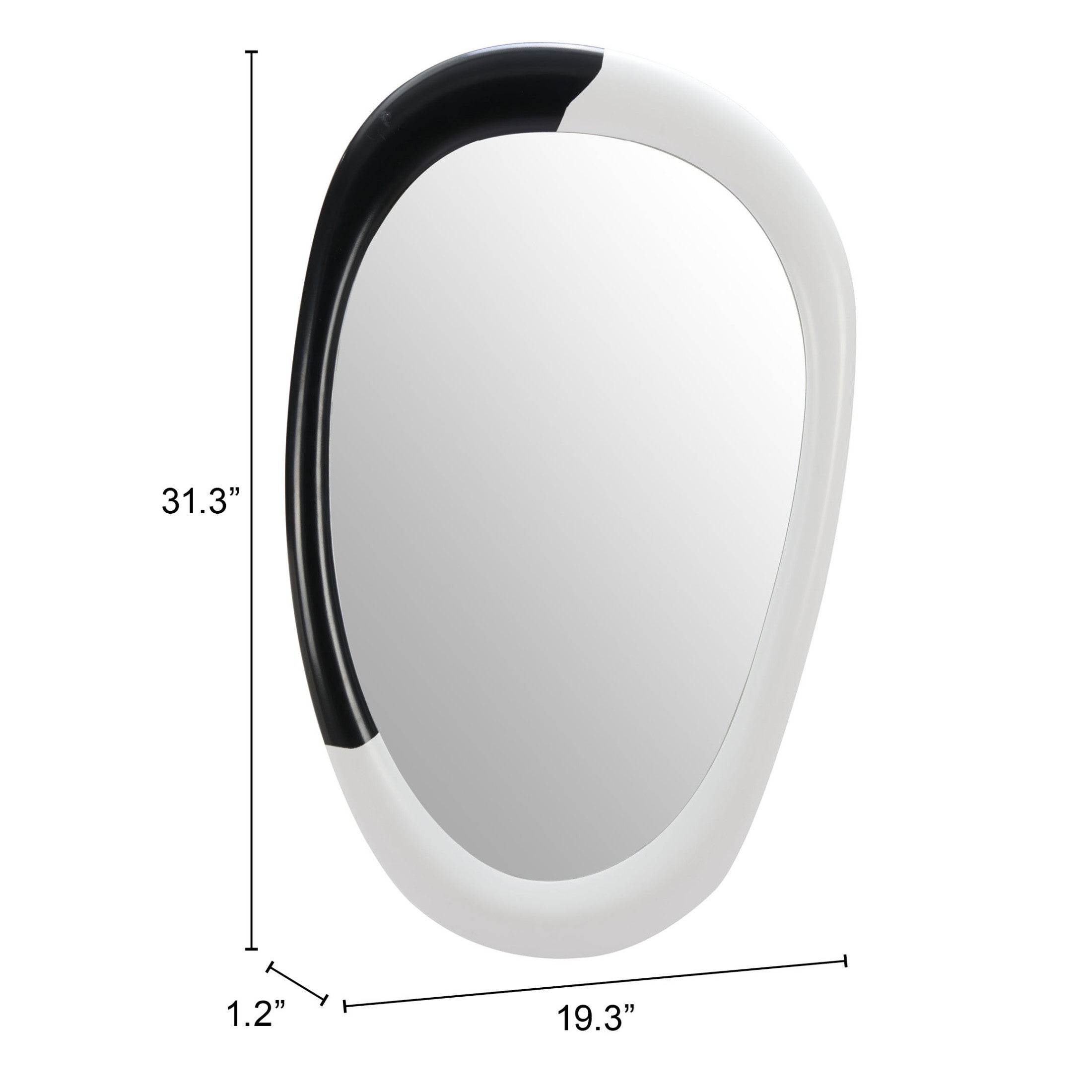 Muna Mirror White & Black