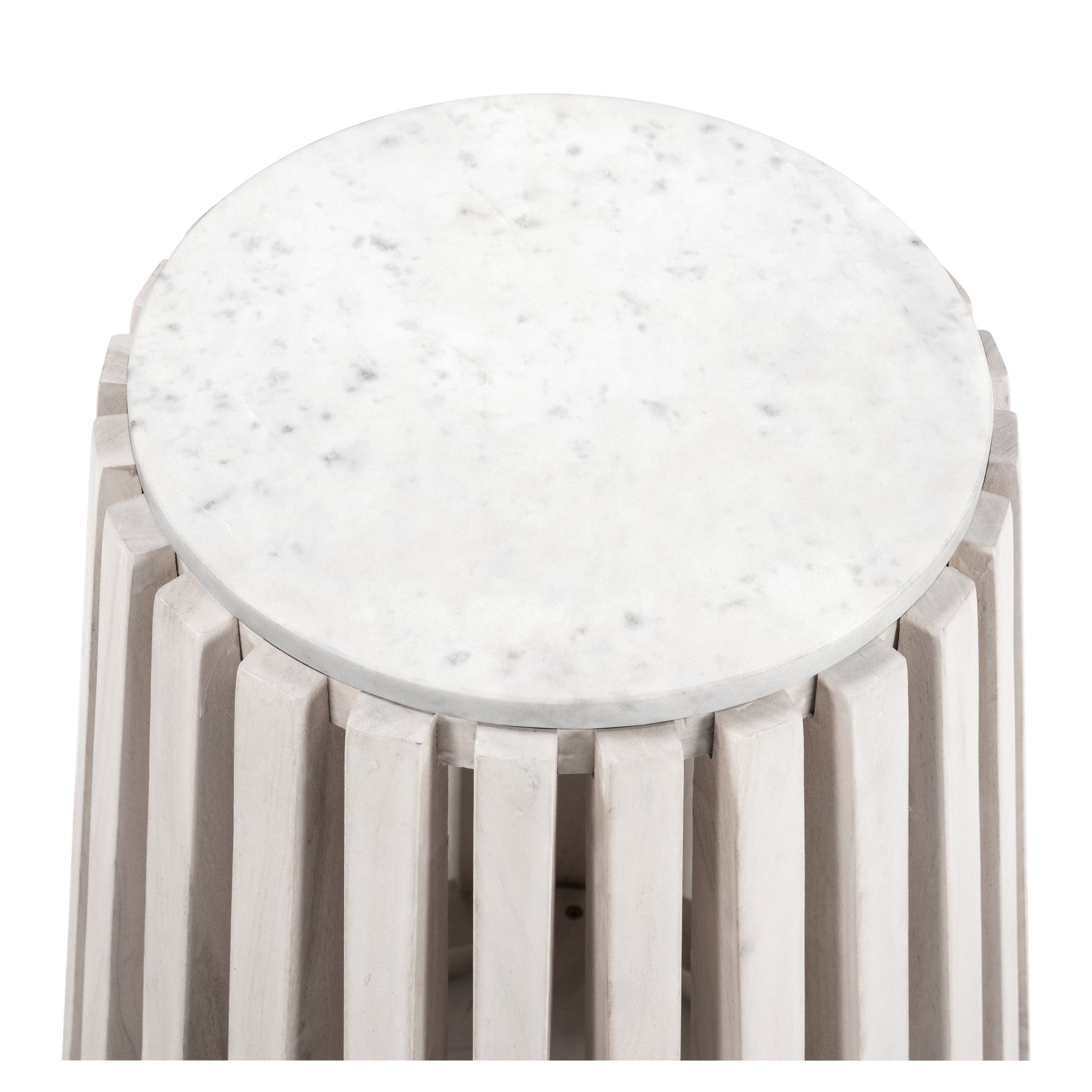 Cyprus Side Table White & Whitewashed