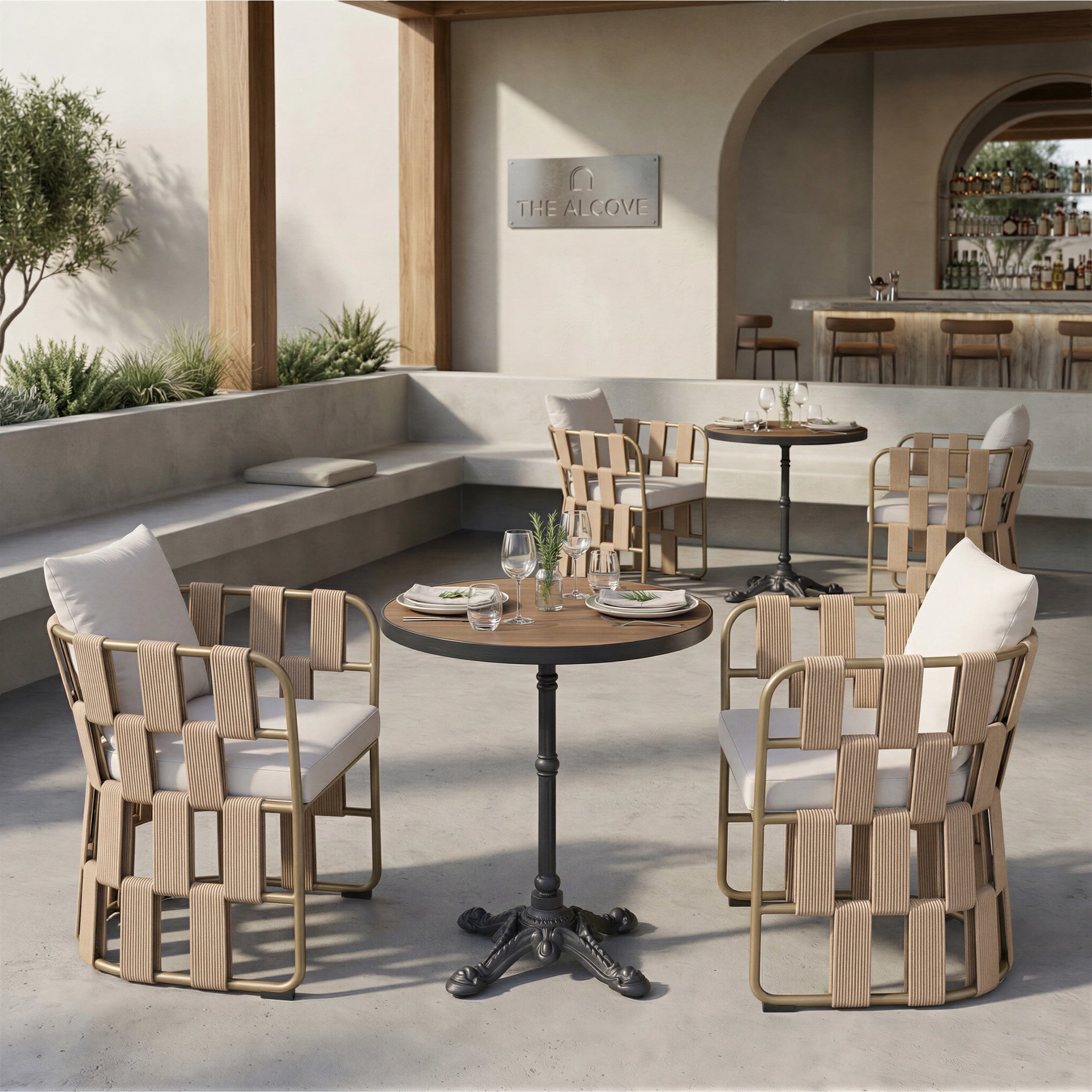 Gazebo Dining Table Walnut