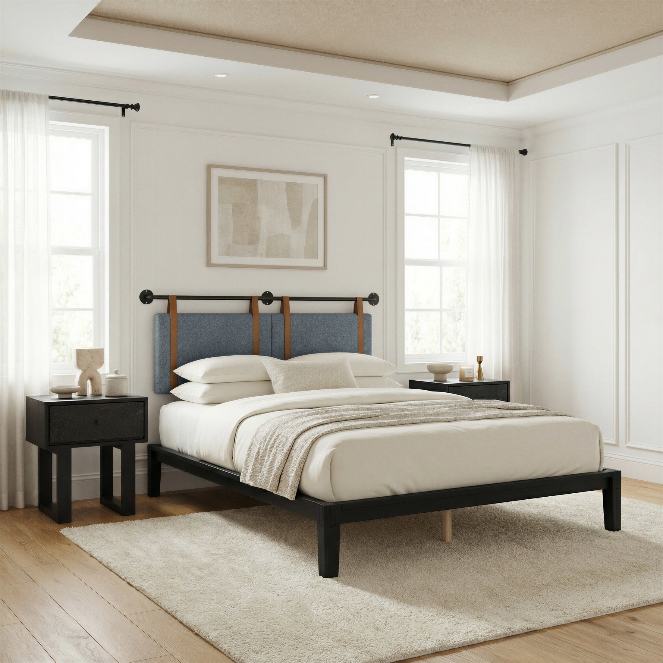 Luum Queen Platform Bed Frame Black