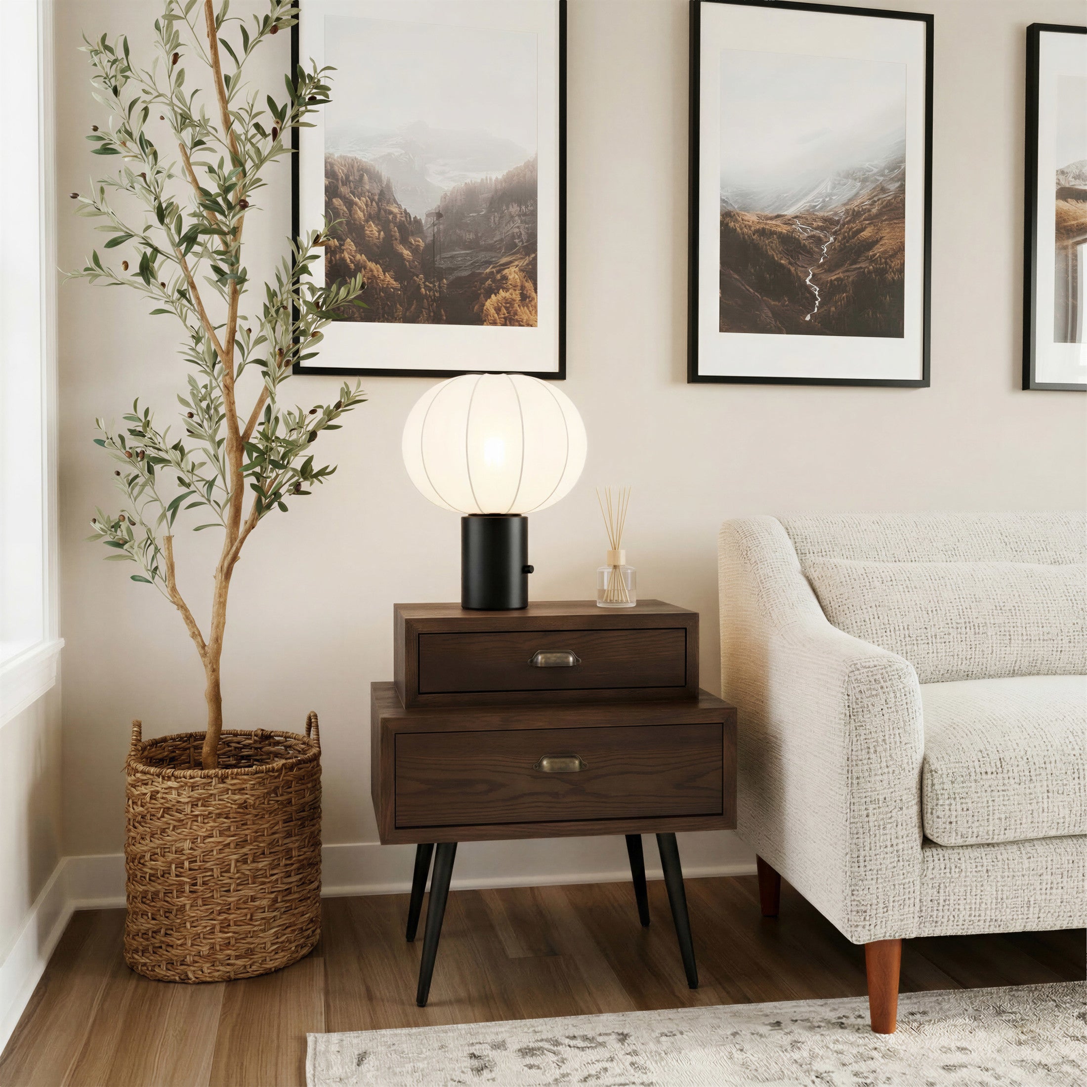 Mechy Side Table Brown