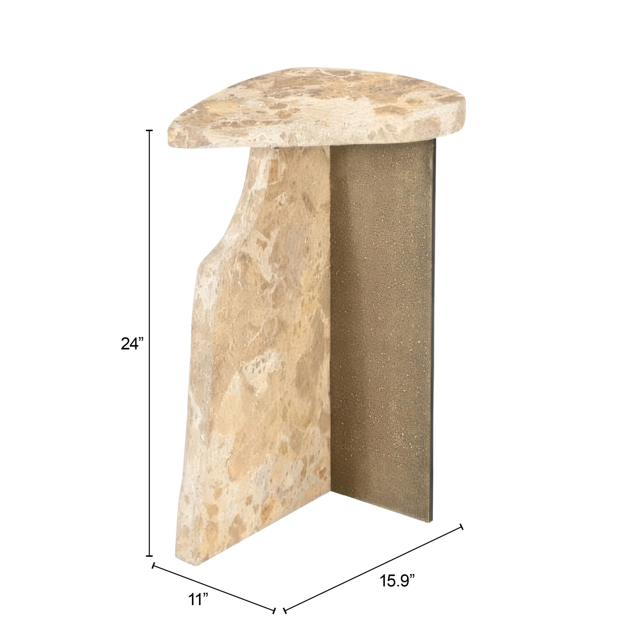 Surya Side Table Beige
