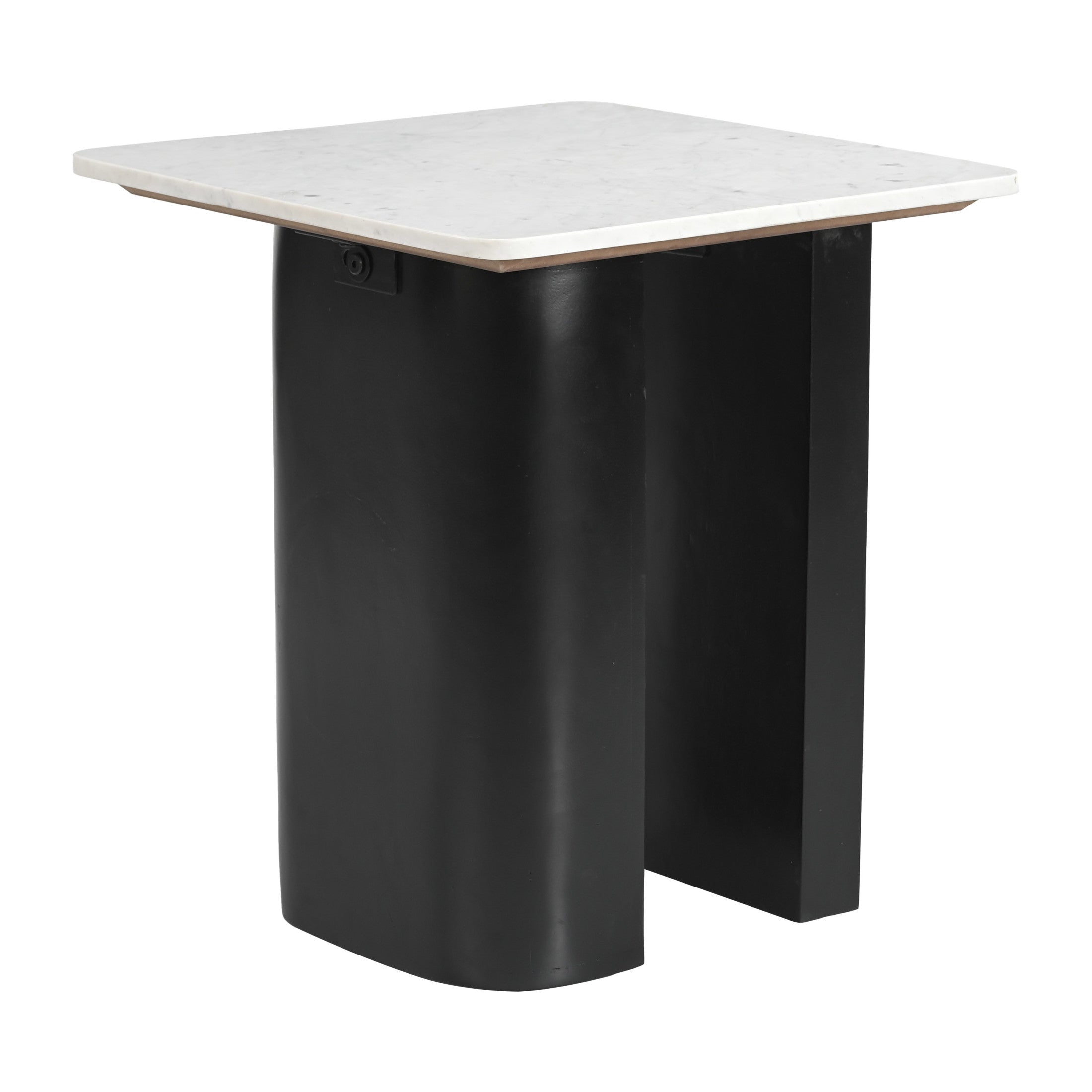 Fiora Side Table White & Black
