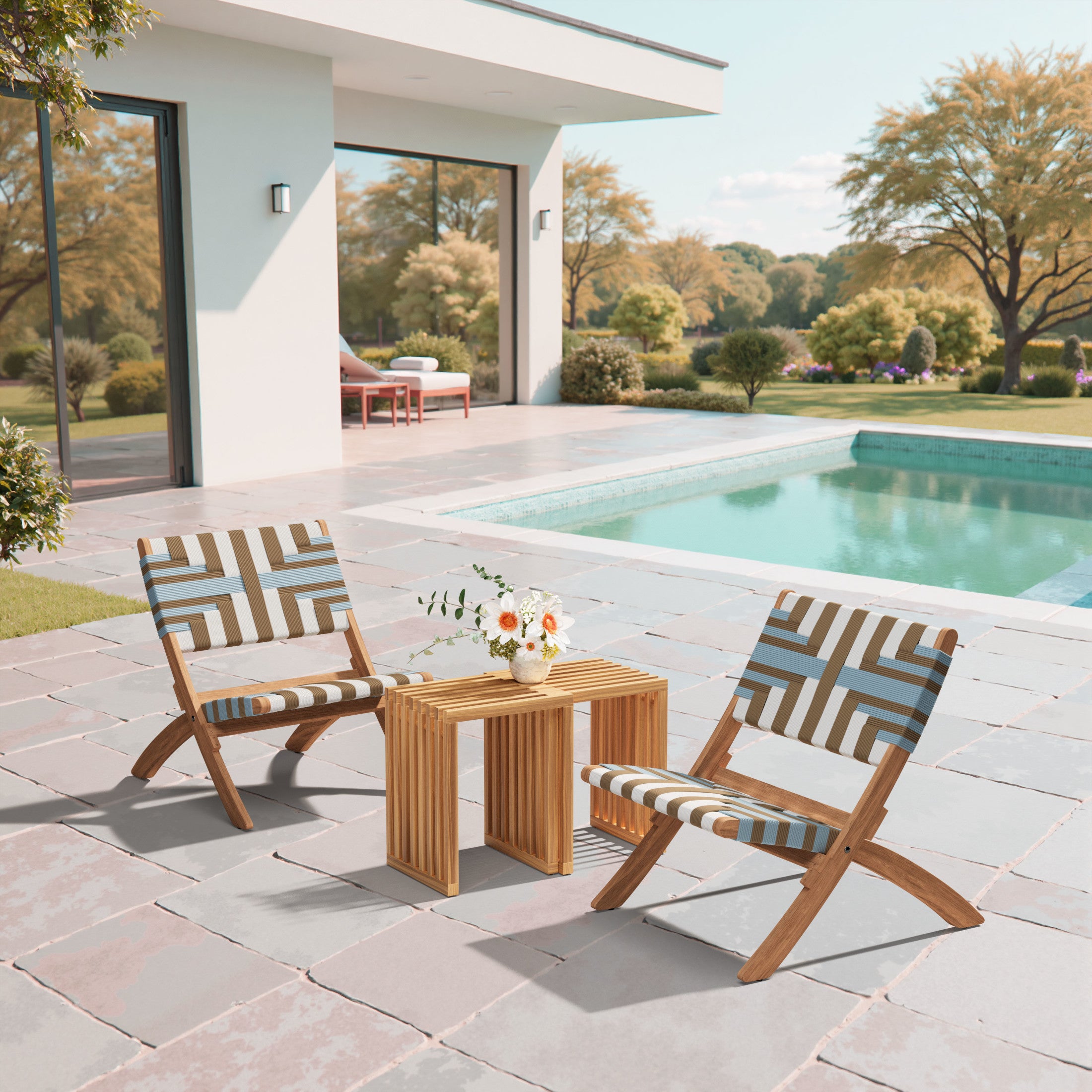 Riviera Extendable Stool (Set of 2) Natural