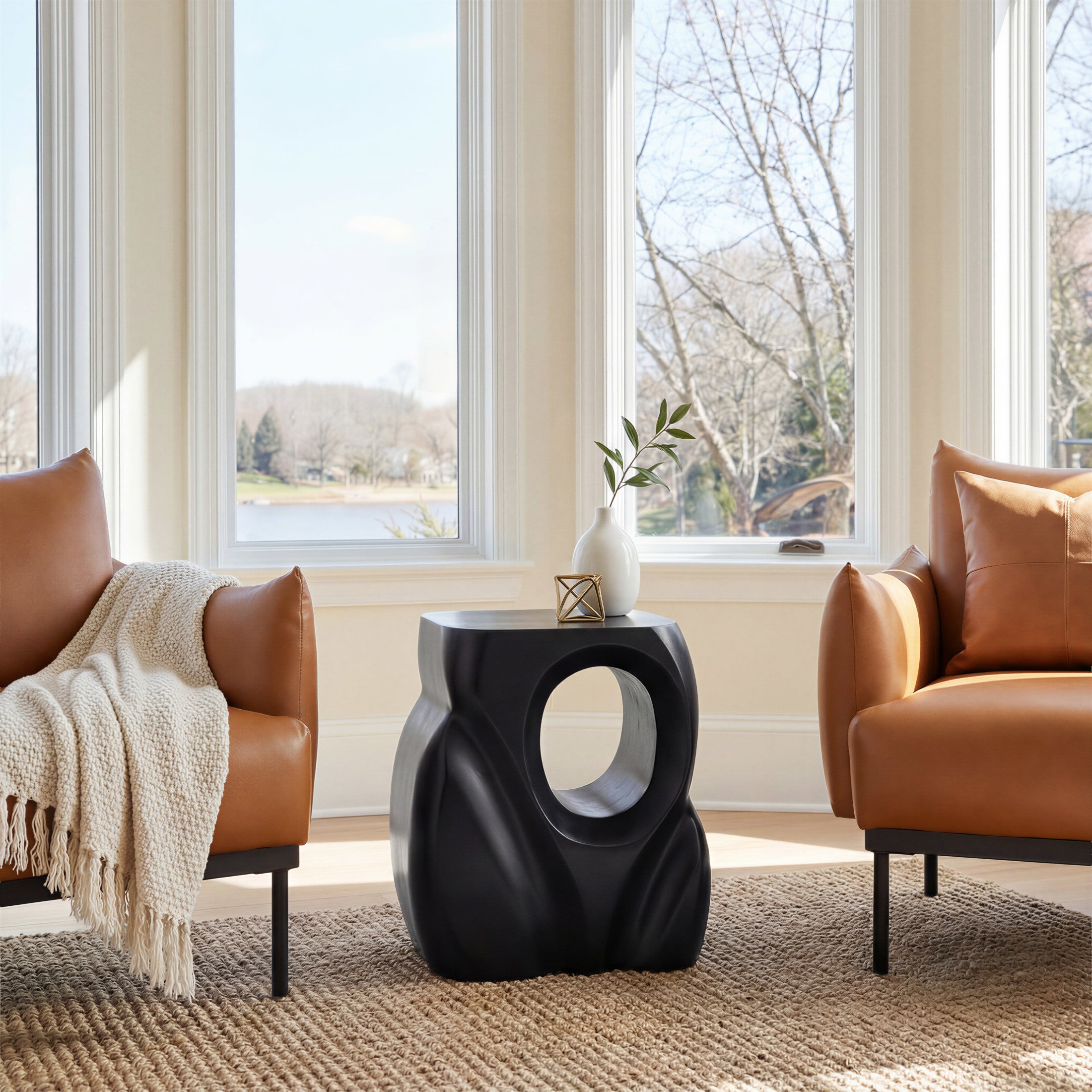 Sekil Accent Chair Brown