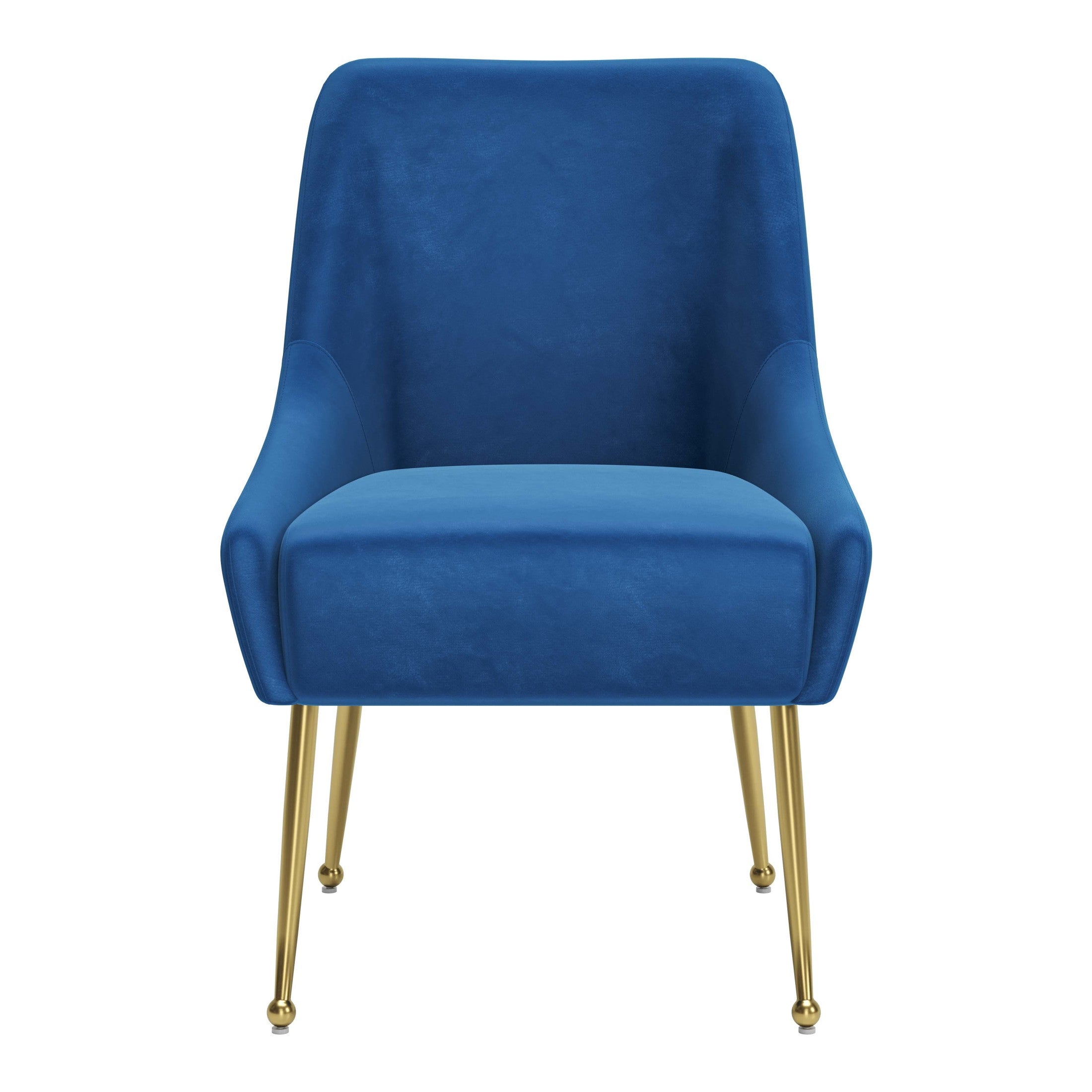 Maxine Dining Chair Navy Blue & Gold