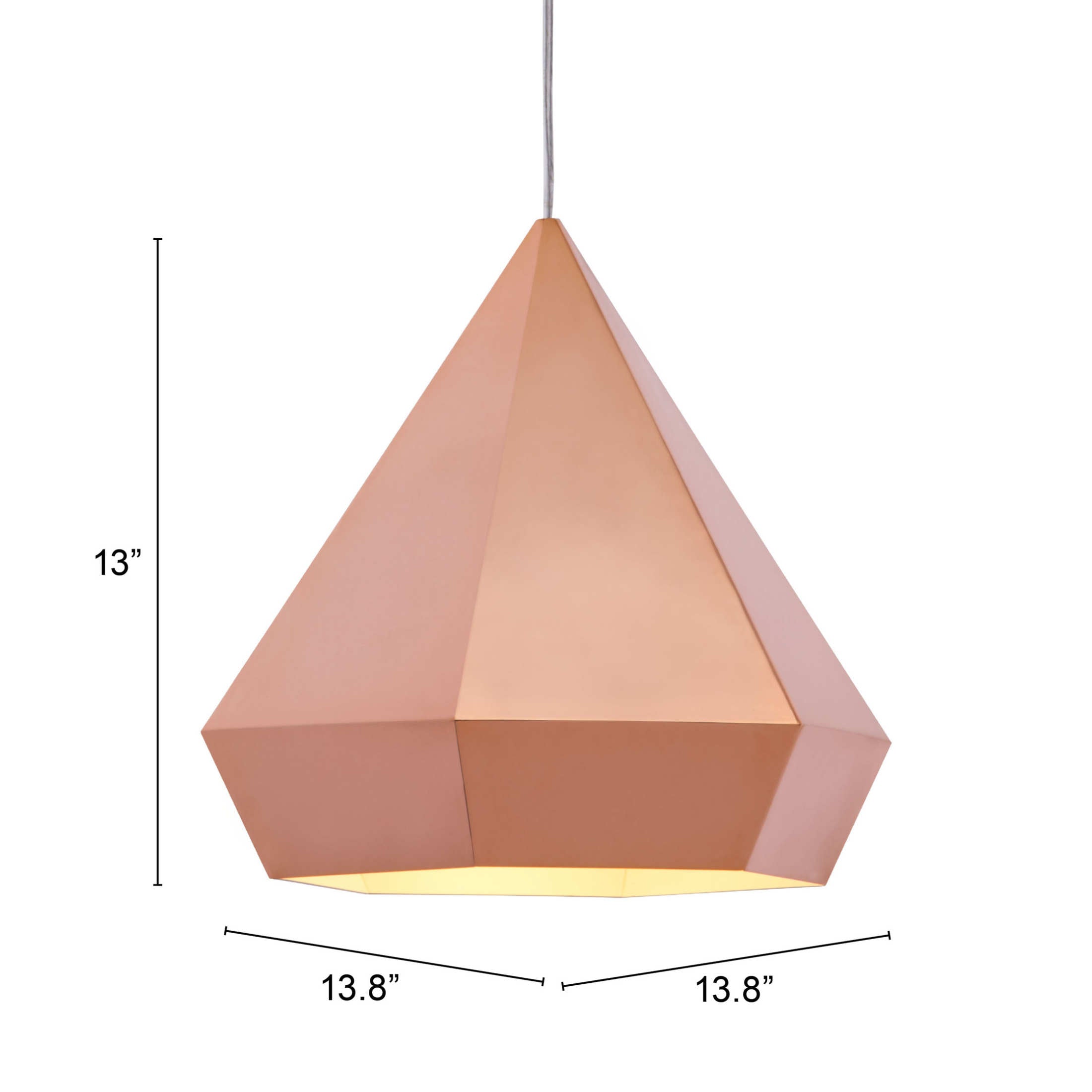 Forecast Ceiling Lamp Rose Gold
