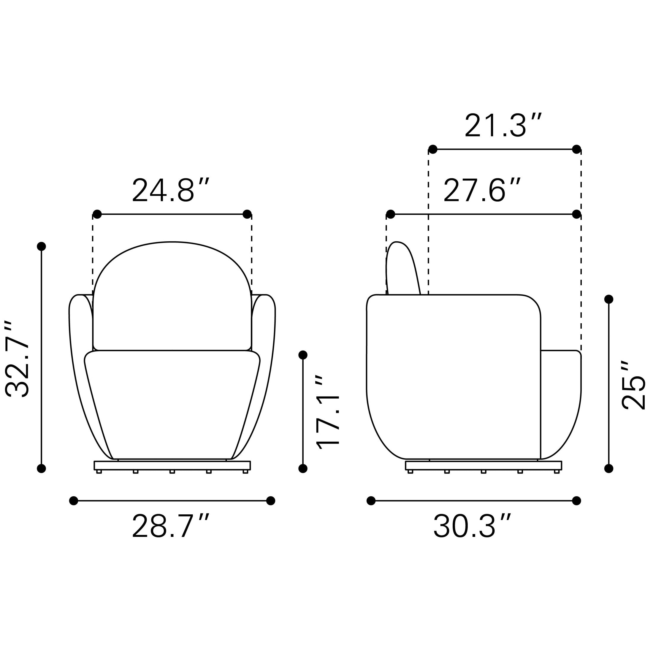 Bant Swivel Chair Blue