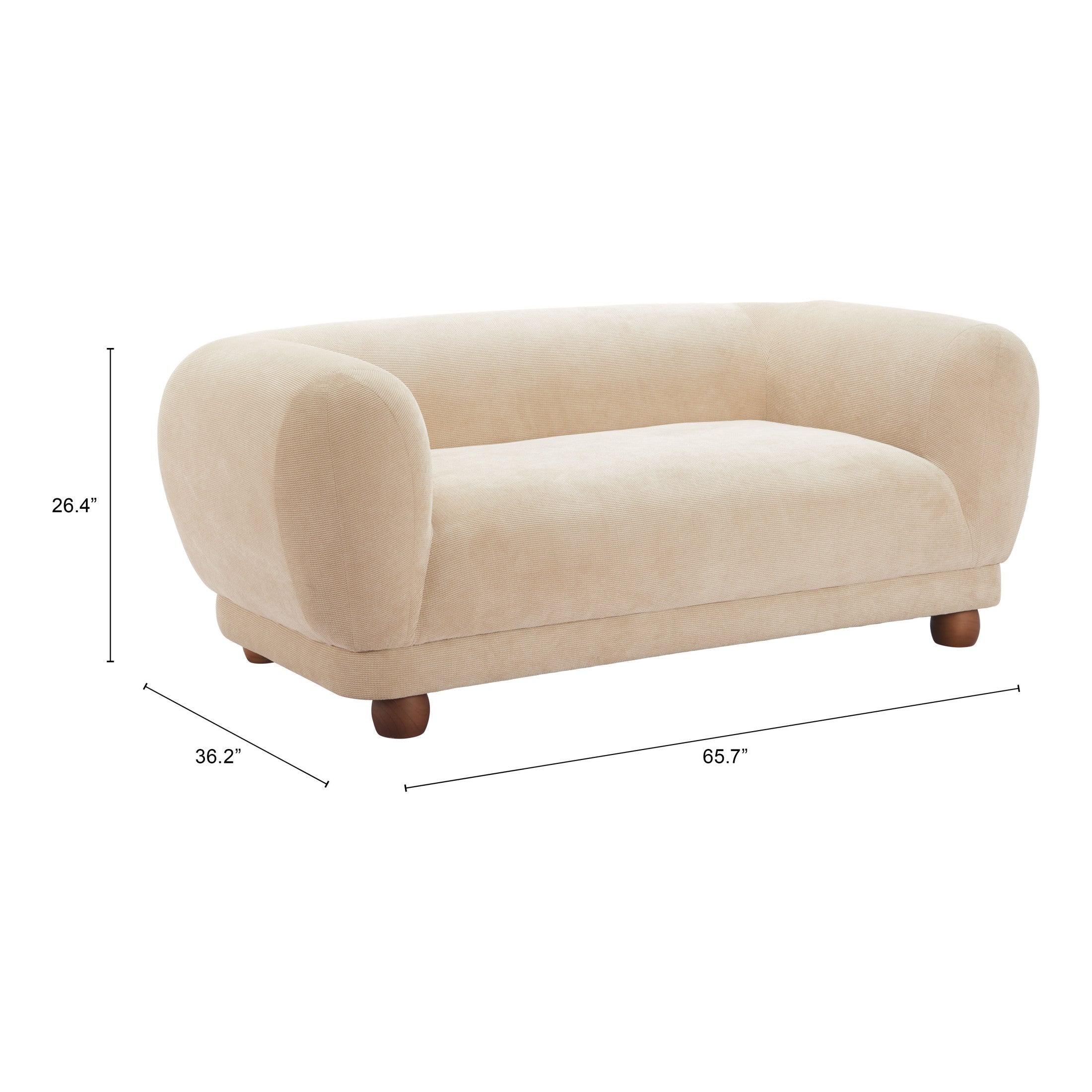 Boet Loveseat Taupe