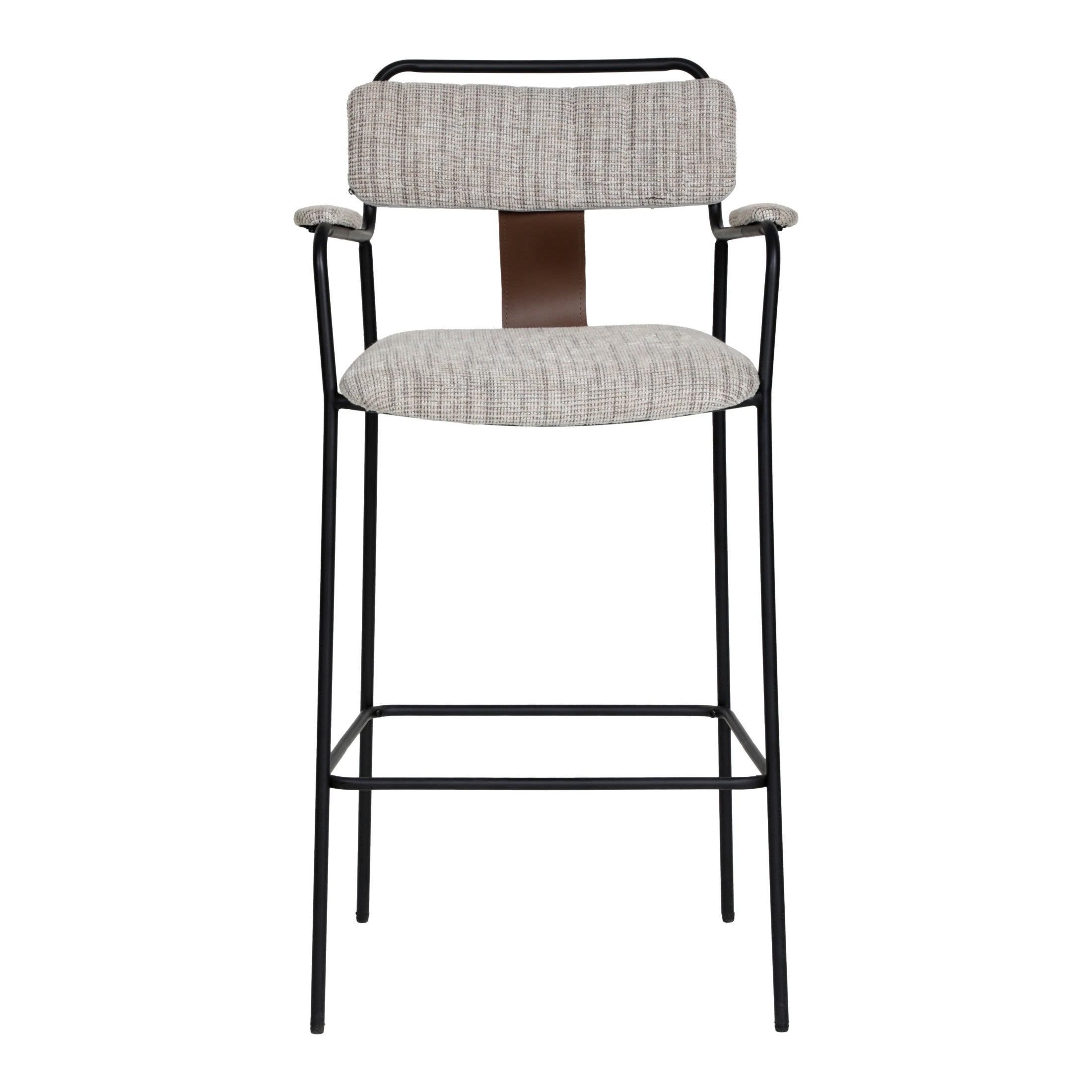 Couva Barstool (Set of 2) Gray Tweed