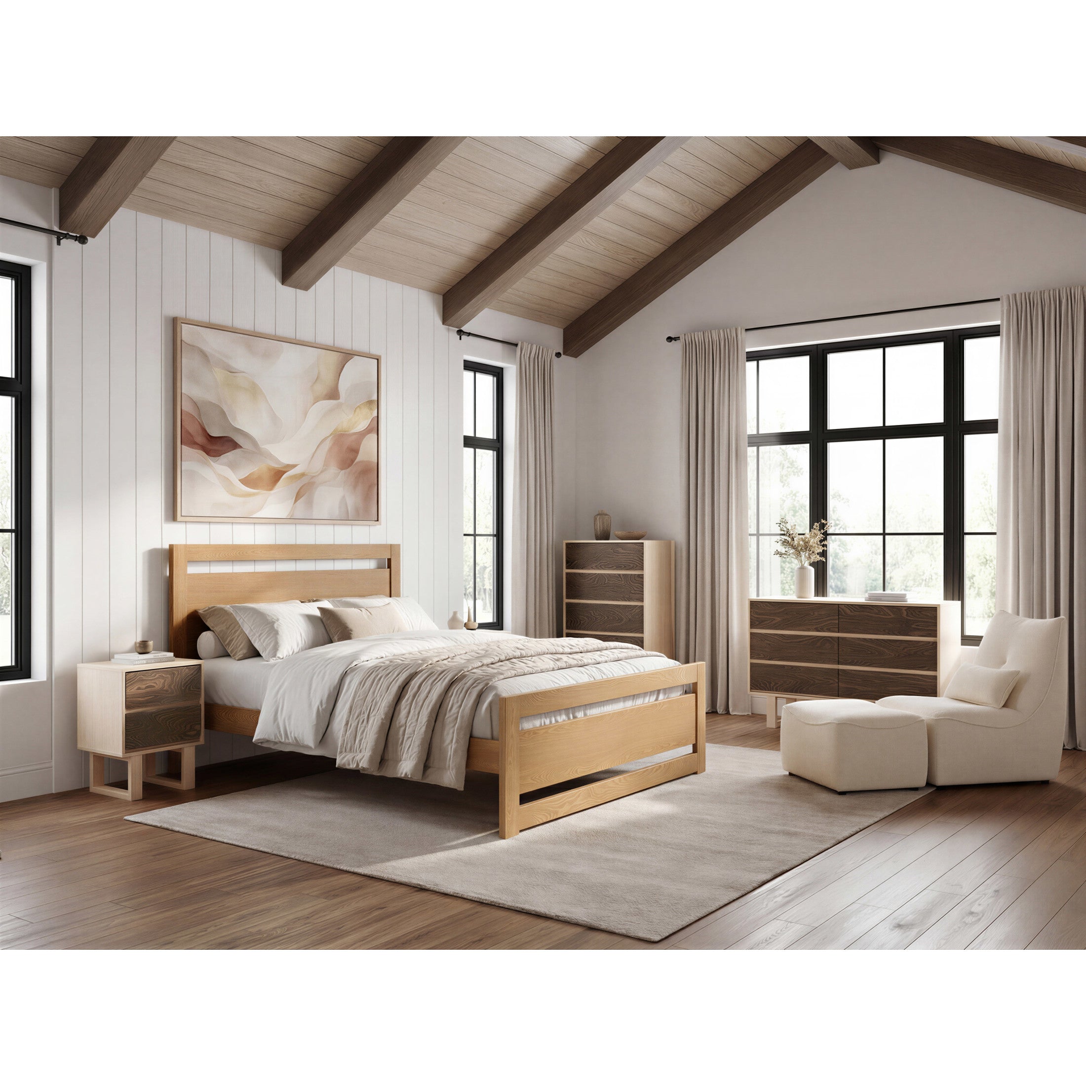 Repos Queen Bed Brown