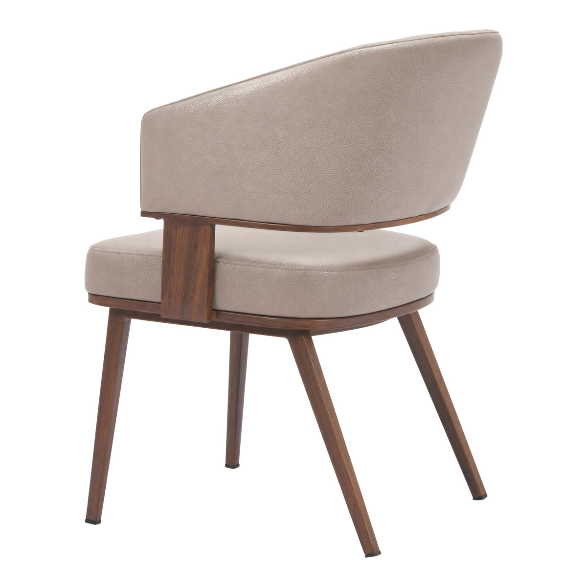 Poise Dining Chair Brown & Walnut