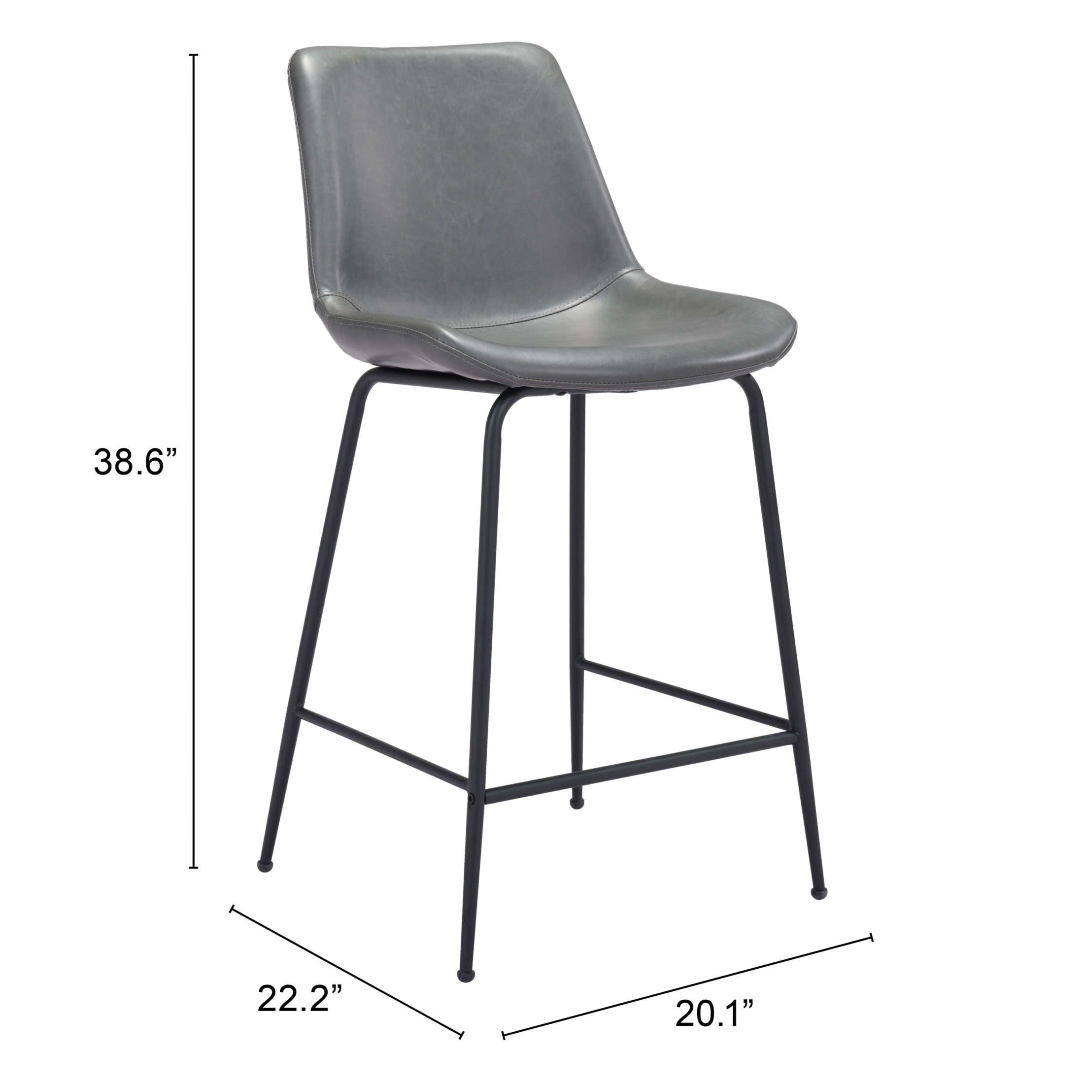 Byron Counter Stool Gray