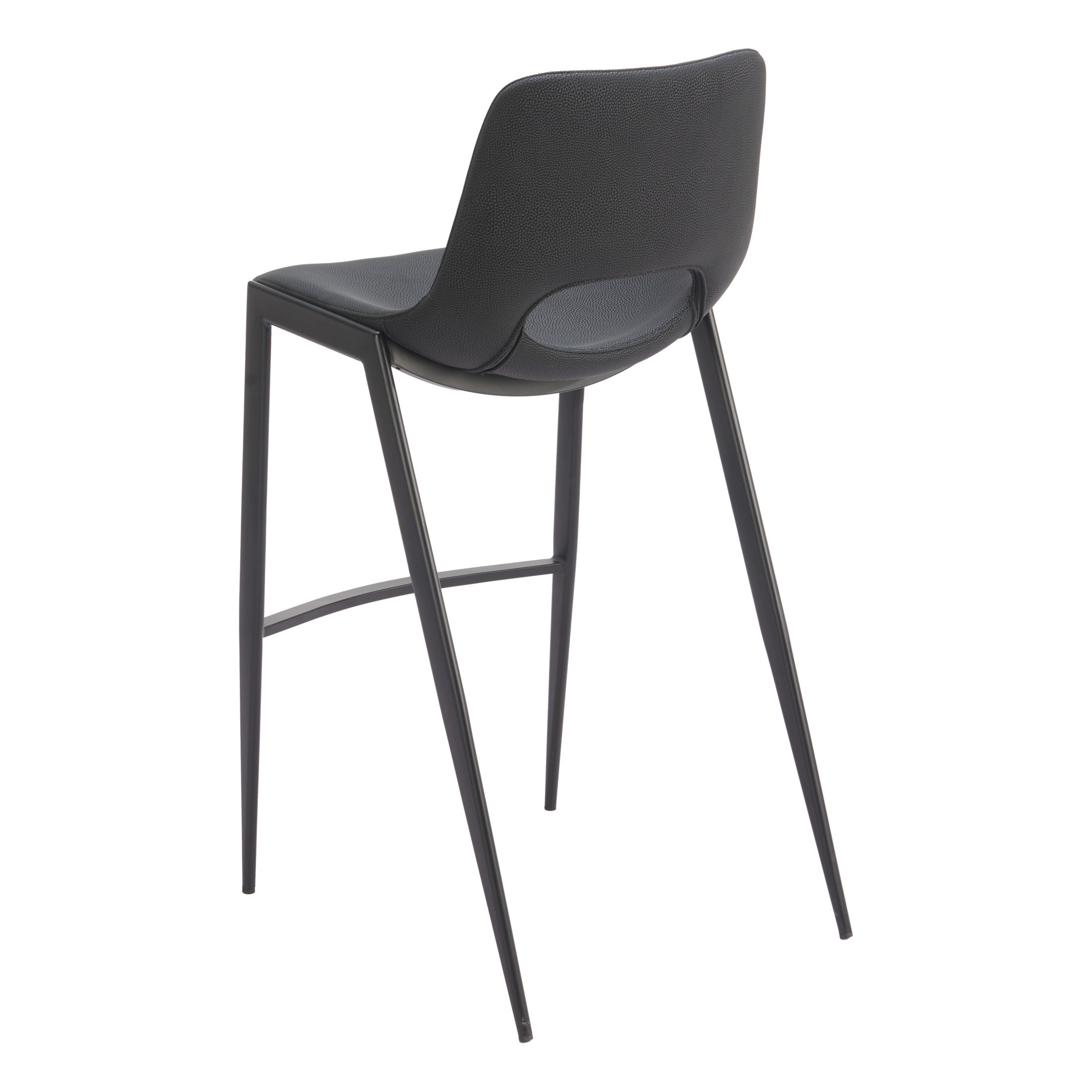 Desi Armless Barstool (Set of 2) Black