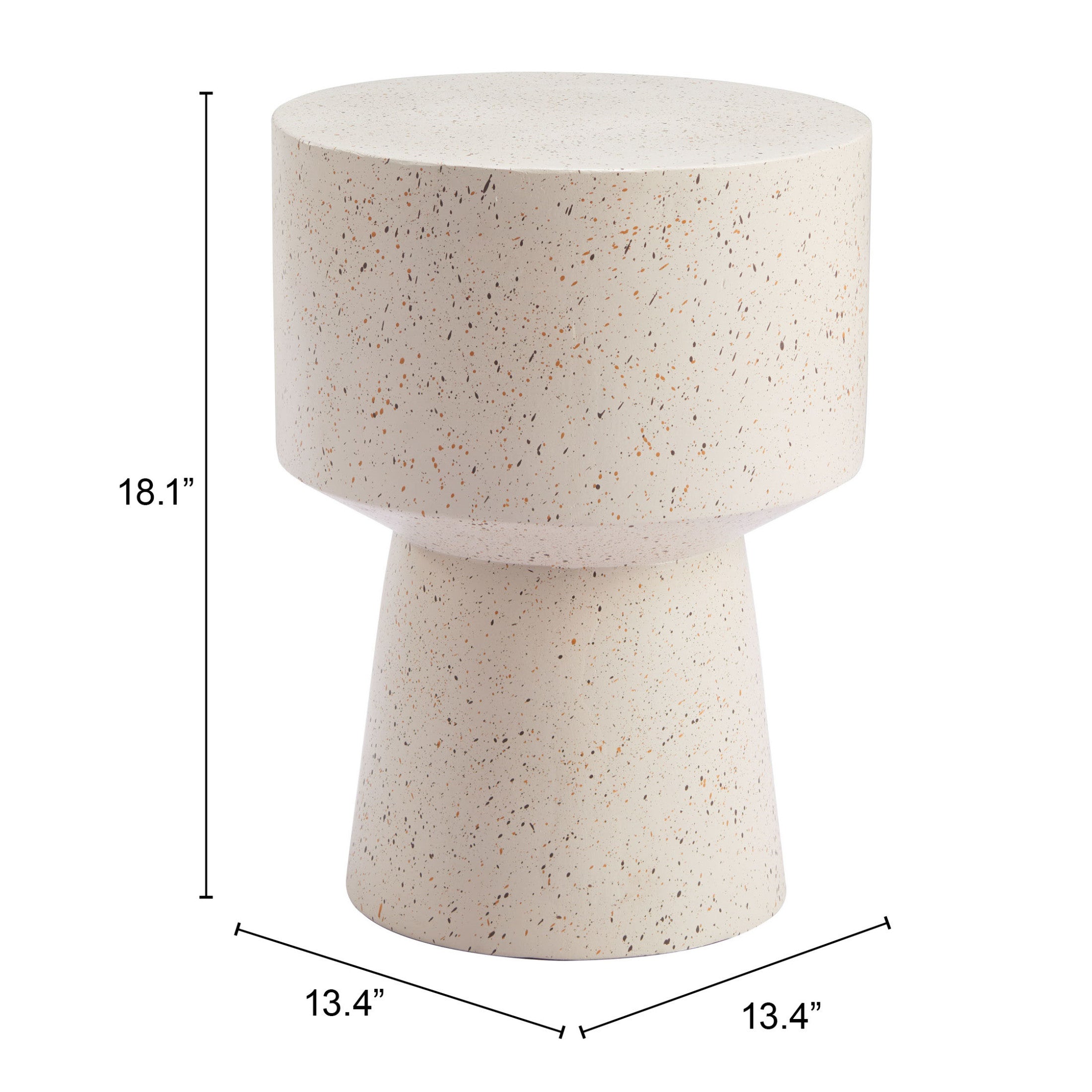 Masko Side Table Beige