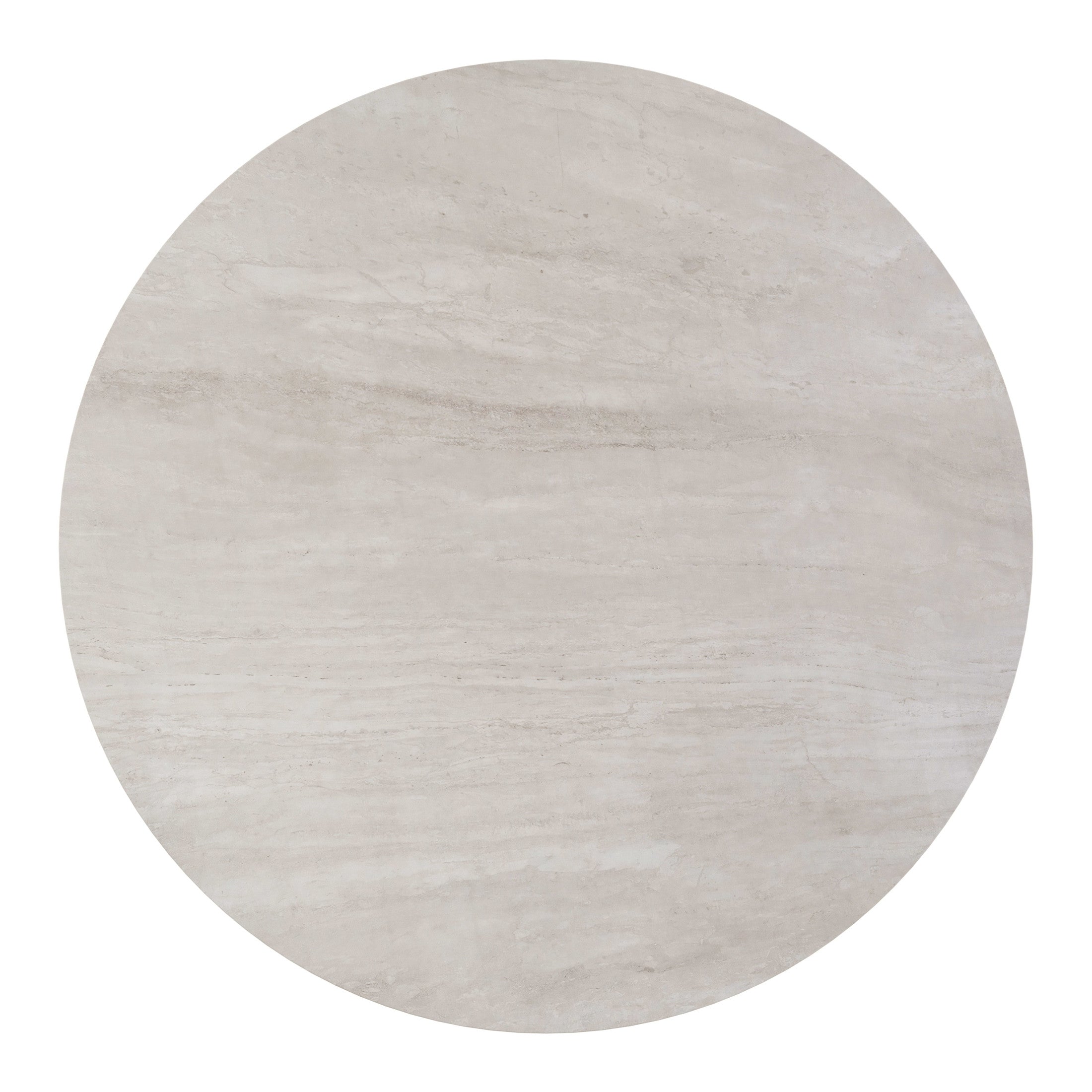 Plinn Dining Table Light Beige & White