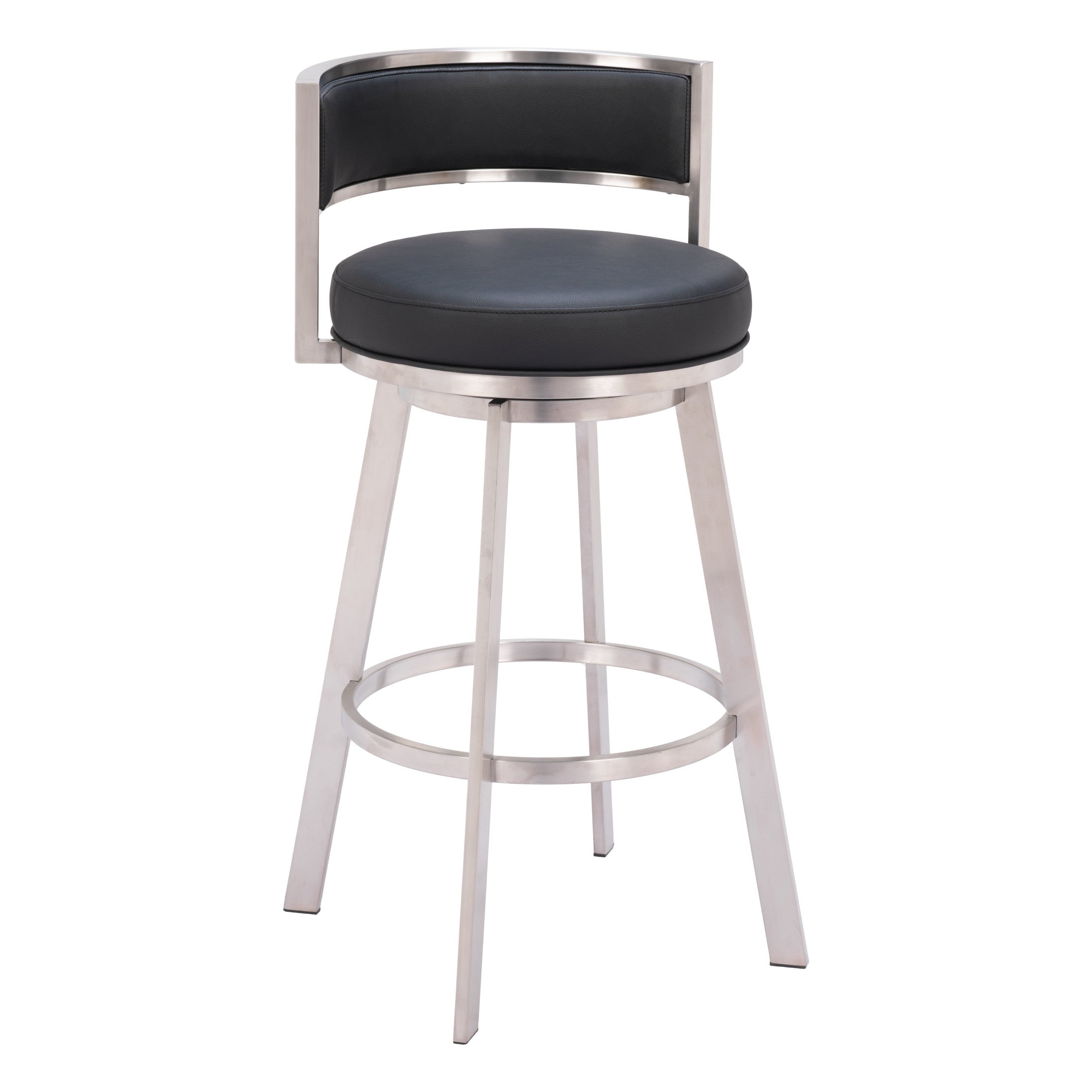 Gimsby Swivel Barstool Black