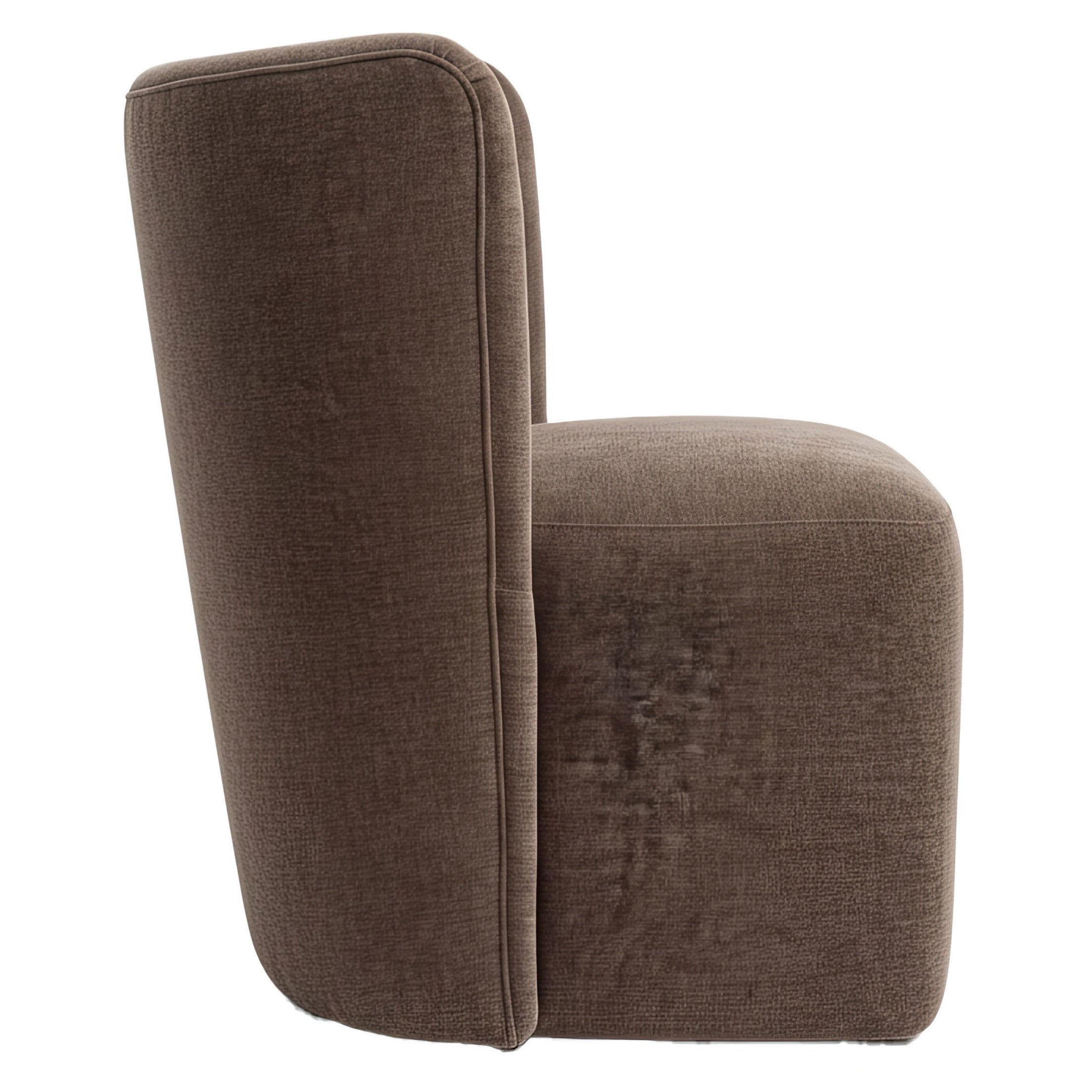 Bambun Dining Chair with Wheels Taupe