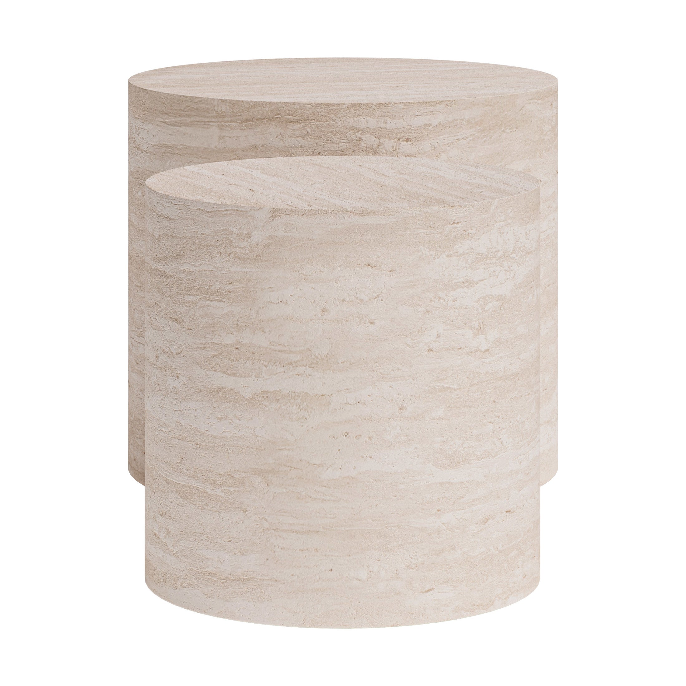 Carzo Coffee Table Set (2-Piece) Stone Beige