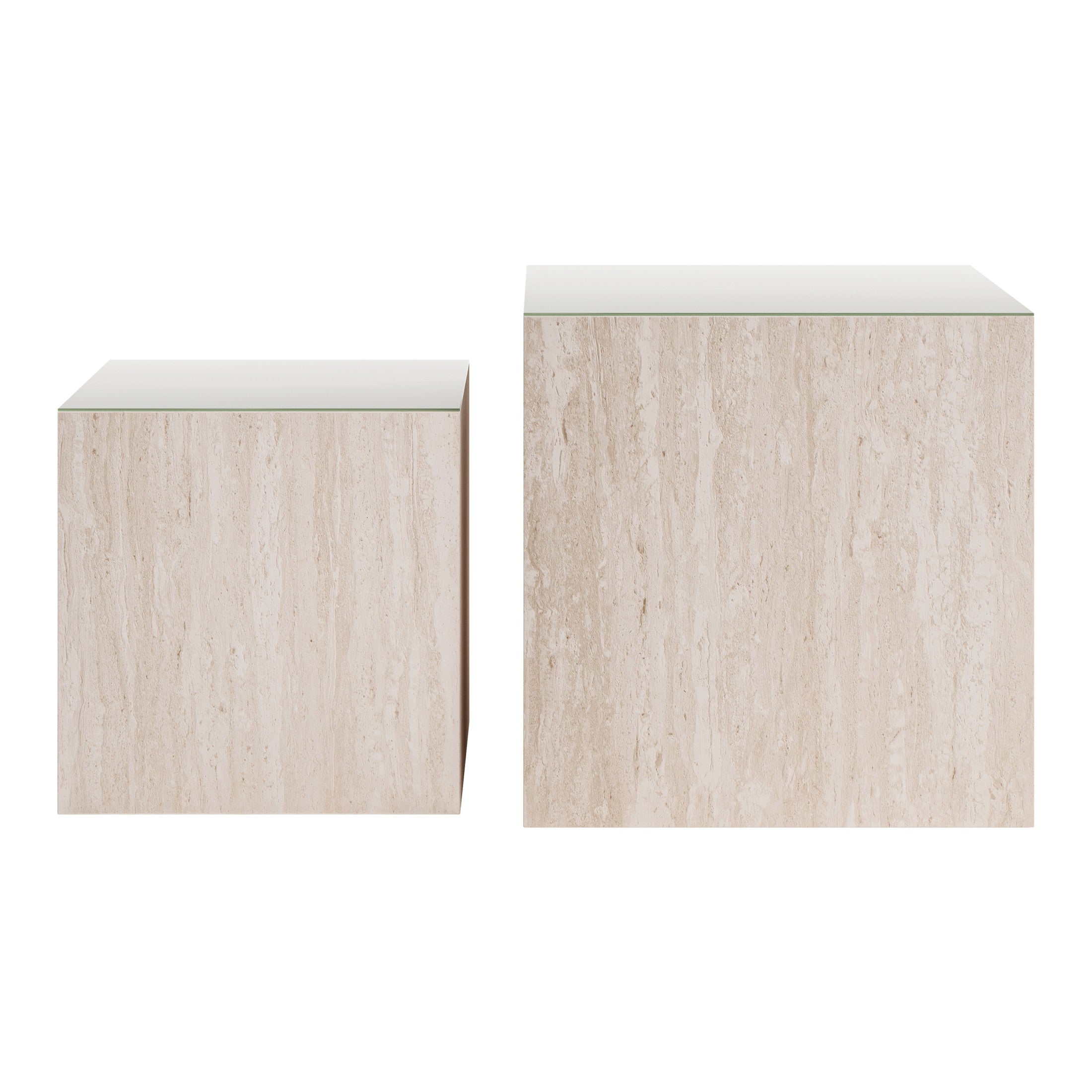 Cambro Coffee Table Set (2-Piece) Stone Beige