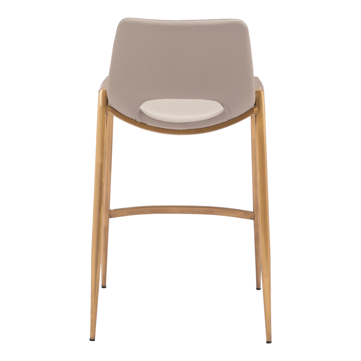 Desi Counter Stool (Set of 2) Beige & Gold