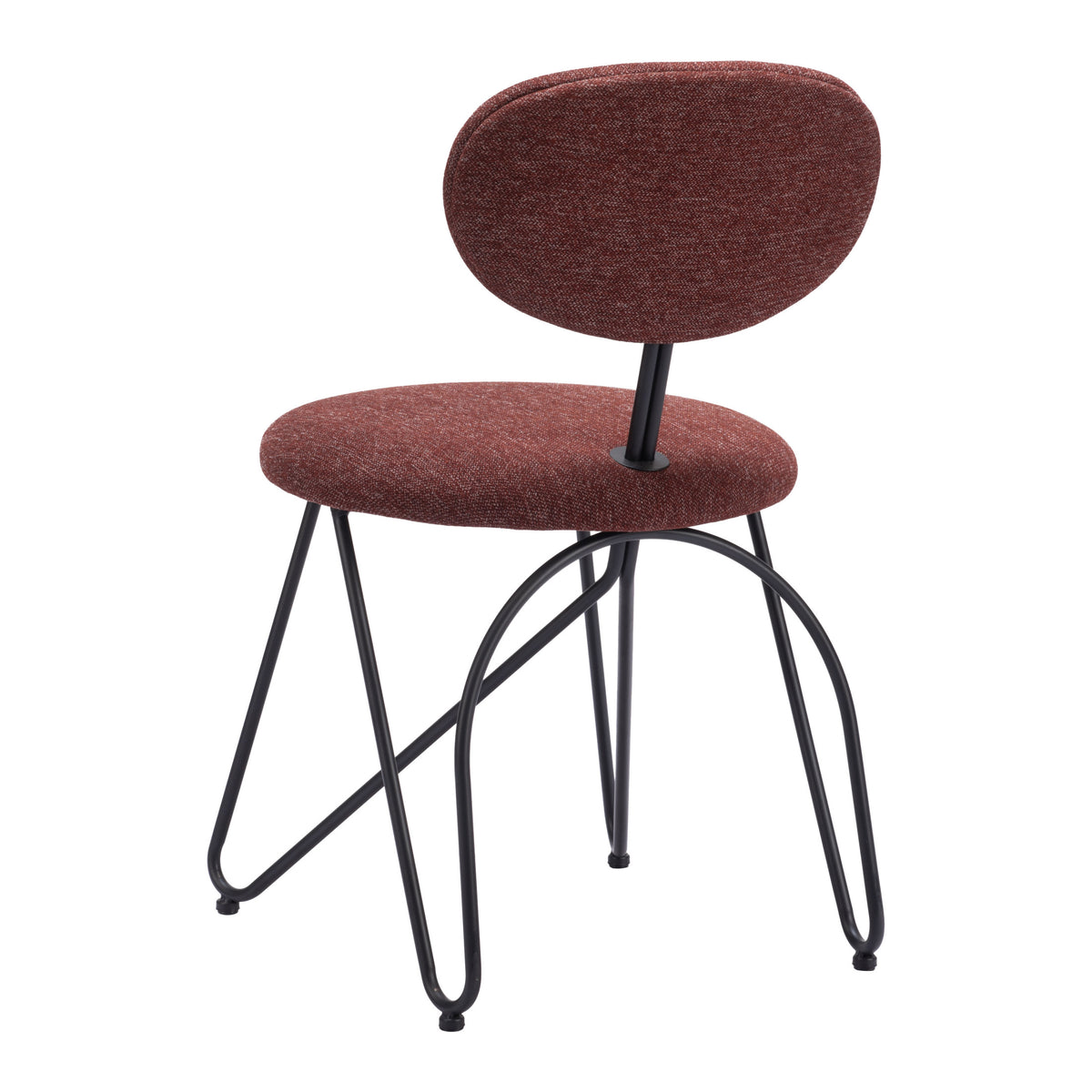 Novi Dining Chair (Set of 2) Maroon Brown
