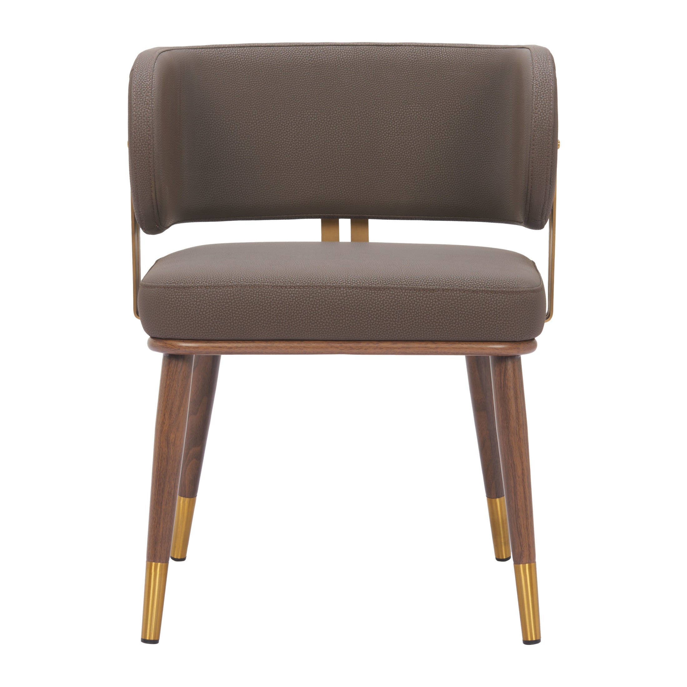 Brew Dining Chair Brown & Walnut