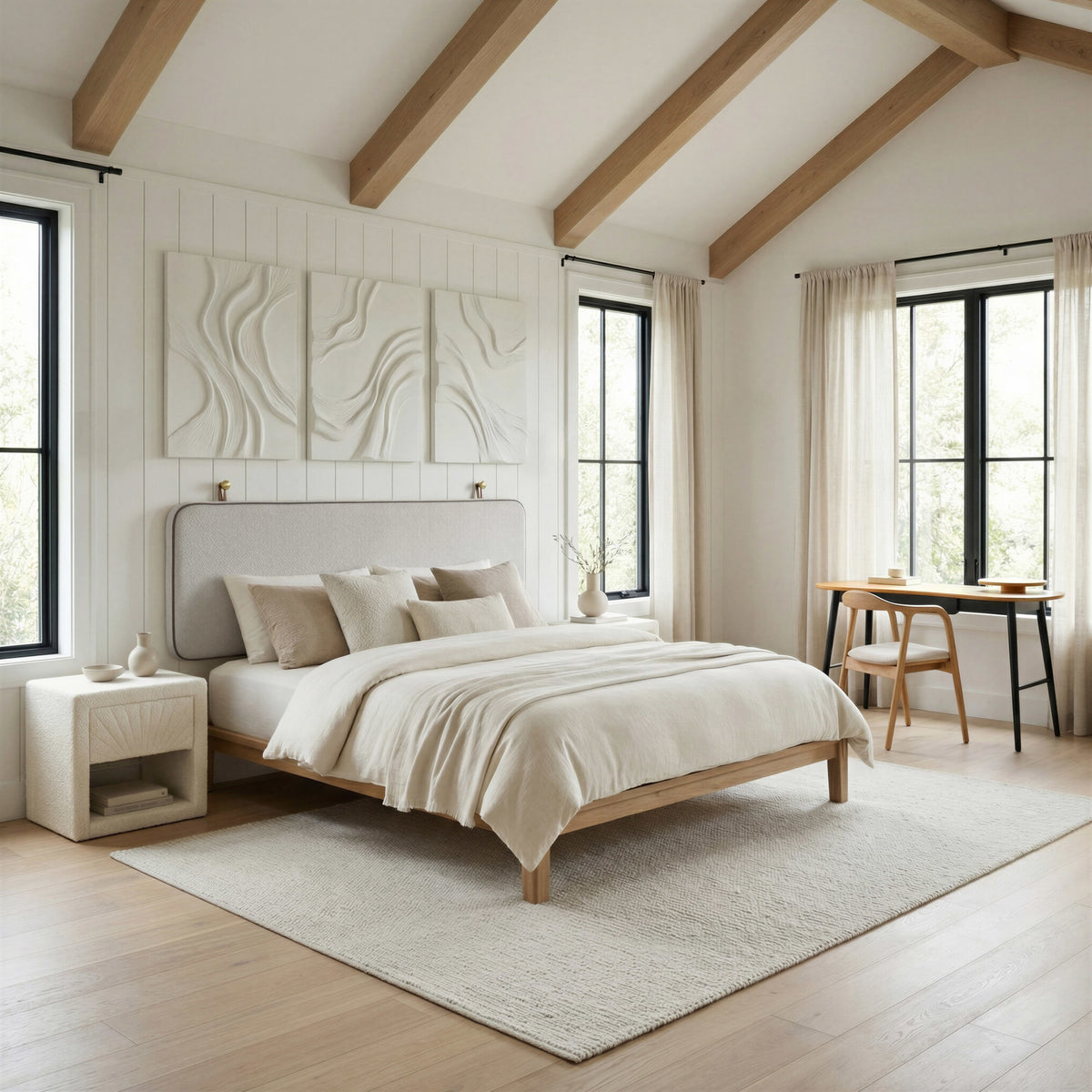 Luum Queen Platform Bed Frame Natural