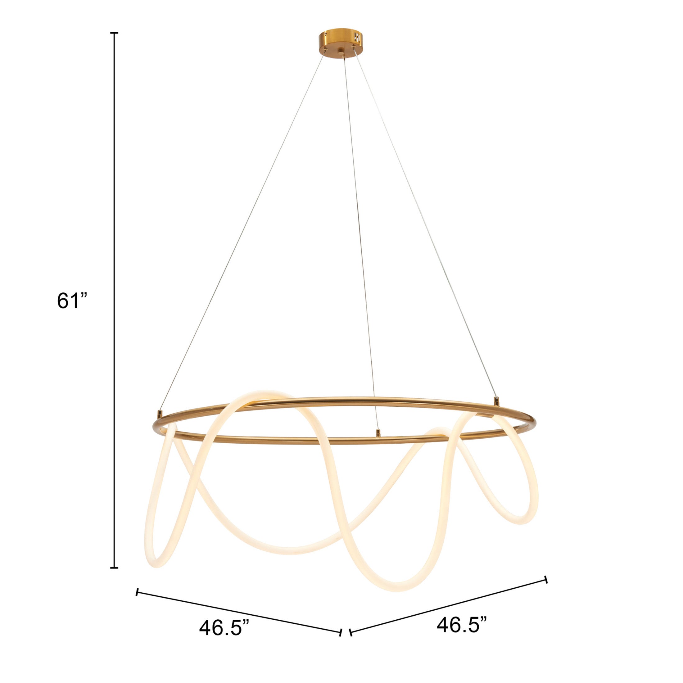 Wiber Ceiling Lamp Brass