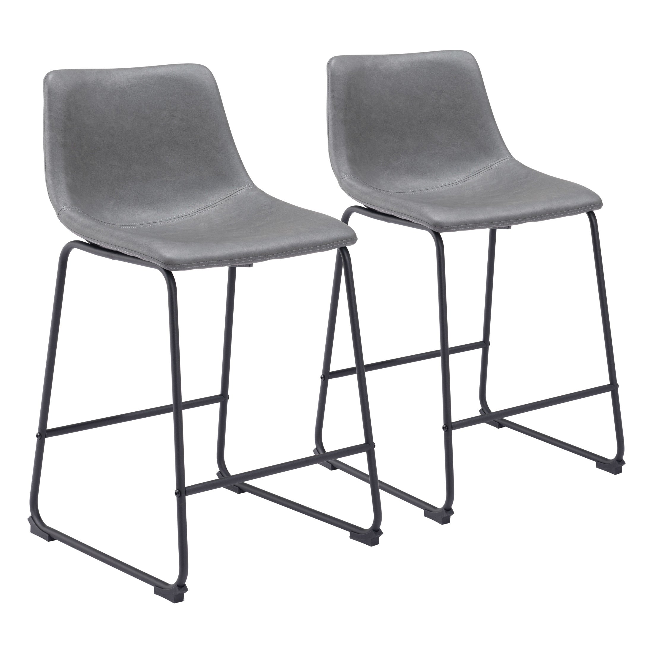 Smart Counter Stool (Set of 2) Charcoal