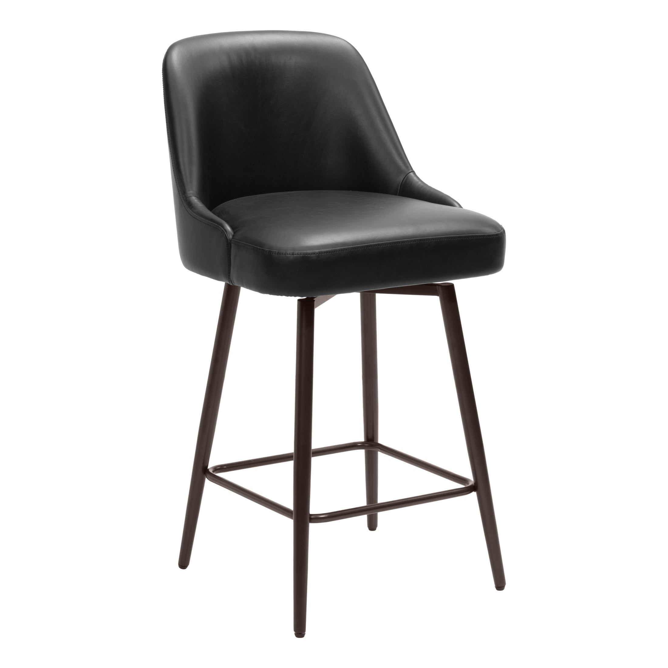 Keppel Swivel Counter Stool Black & Bronze