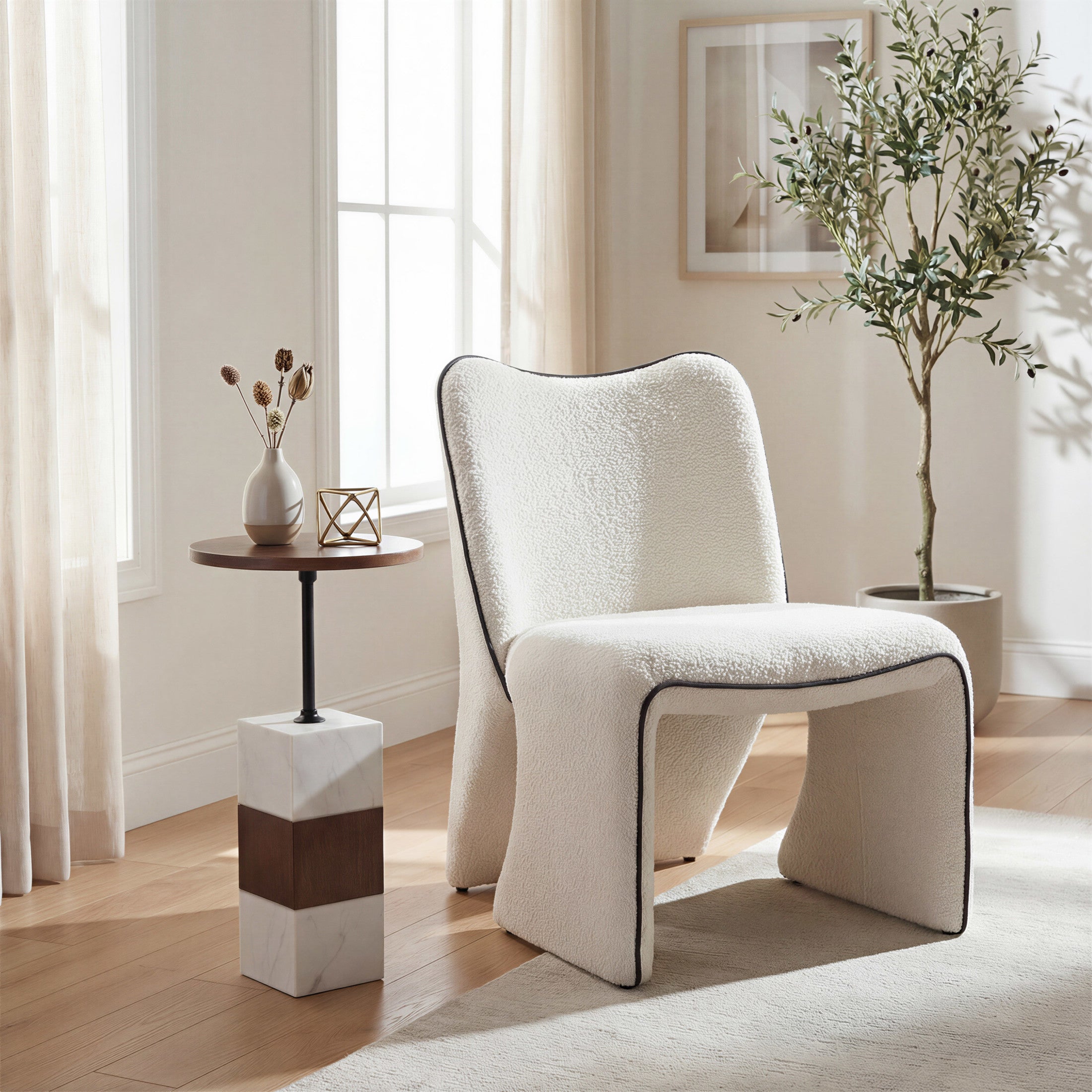 Novo Accent Chair Ivory