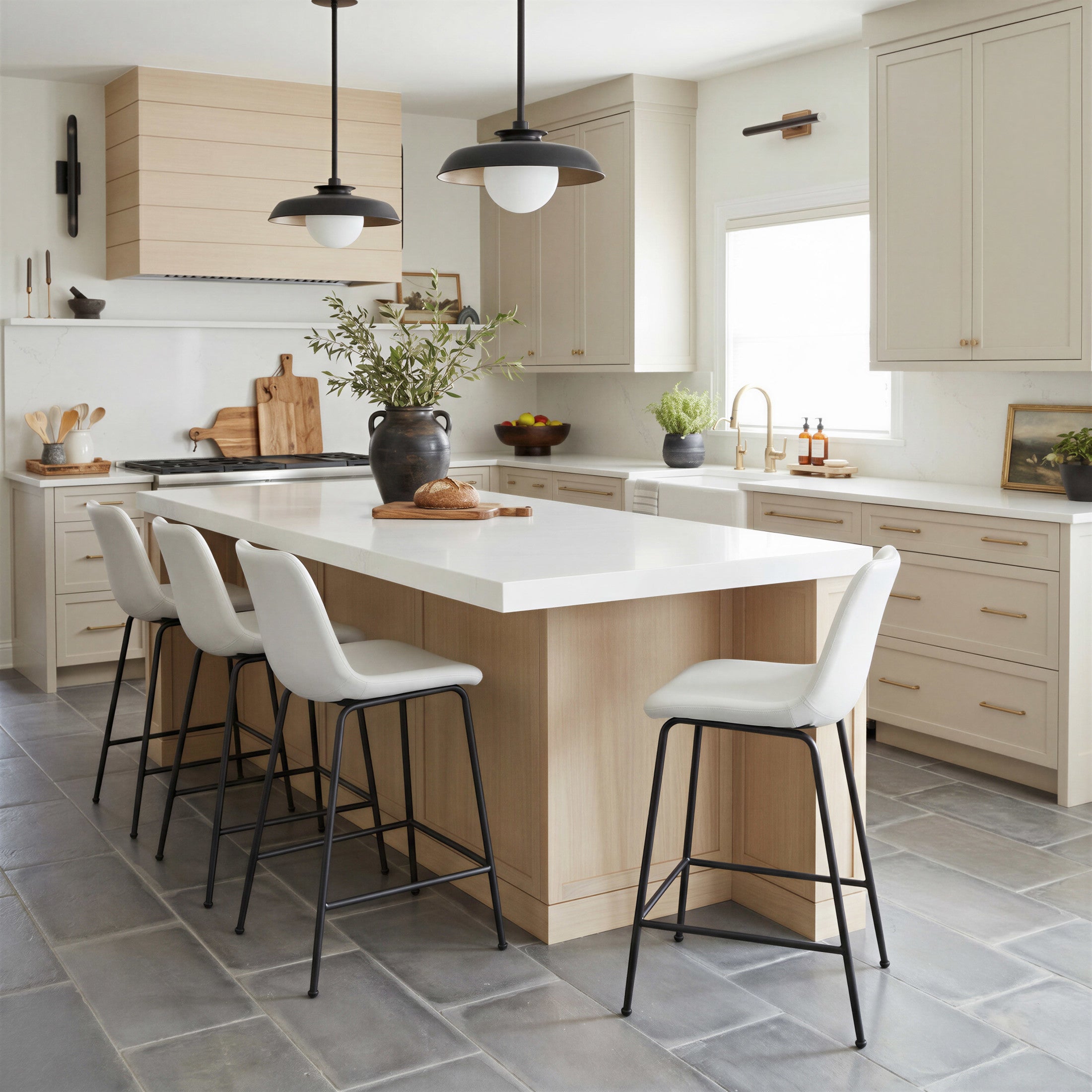 Byron Counter Stool White
