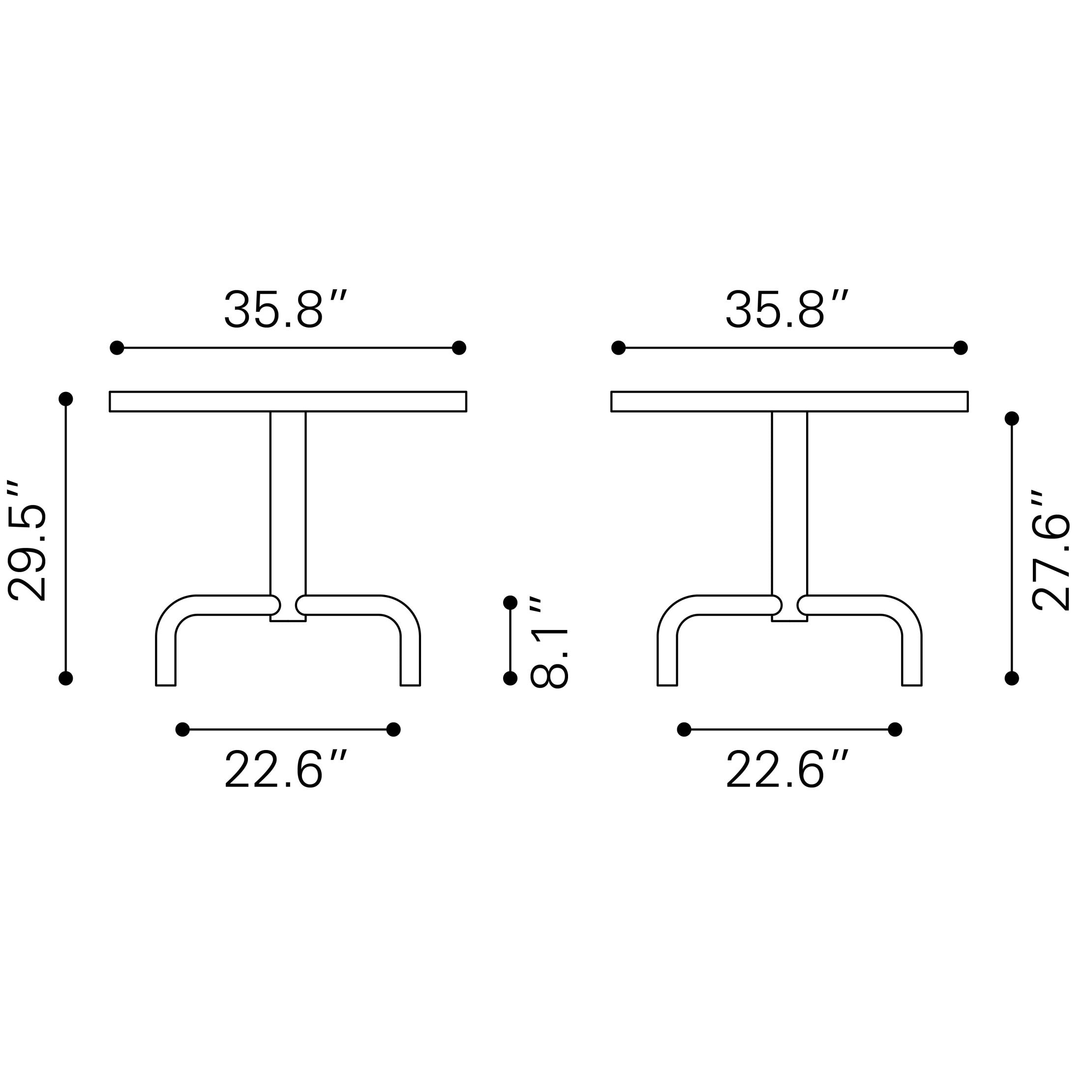 Neum Bistro Table Black