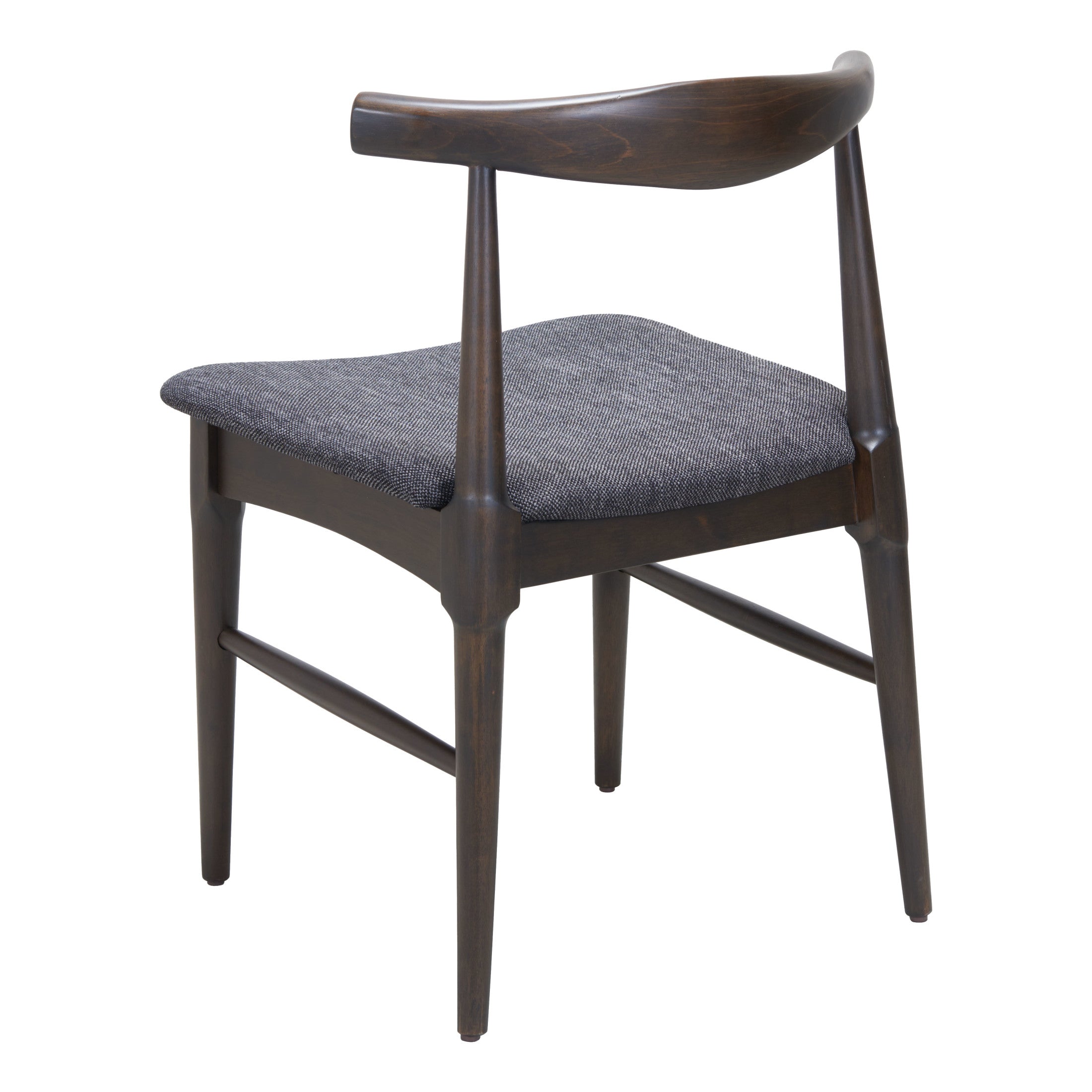 Tuzka Dining Chair (Set of 2) Gray & Espresso