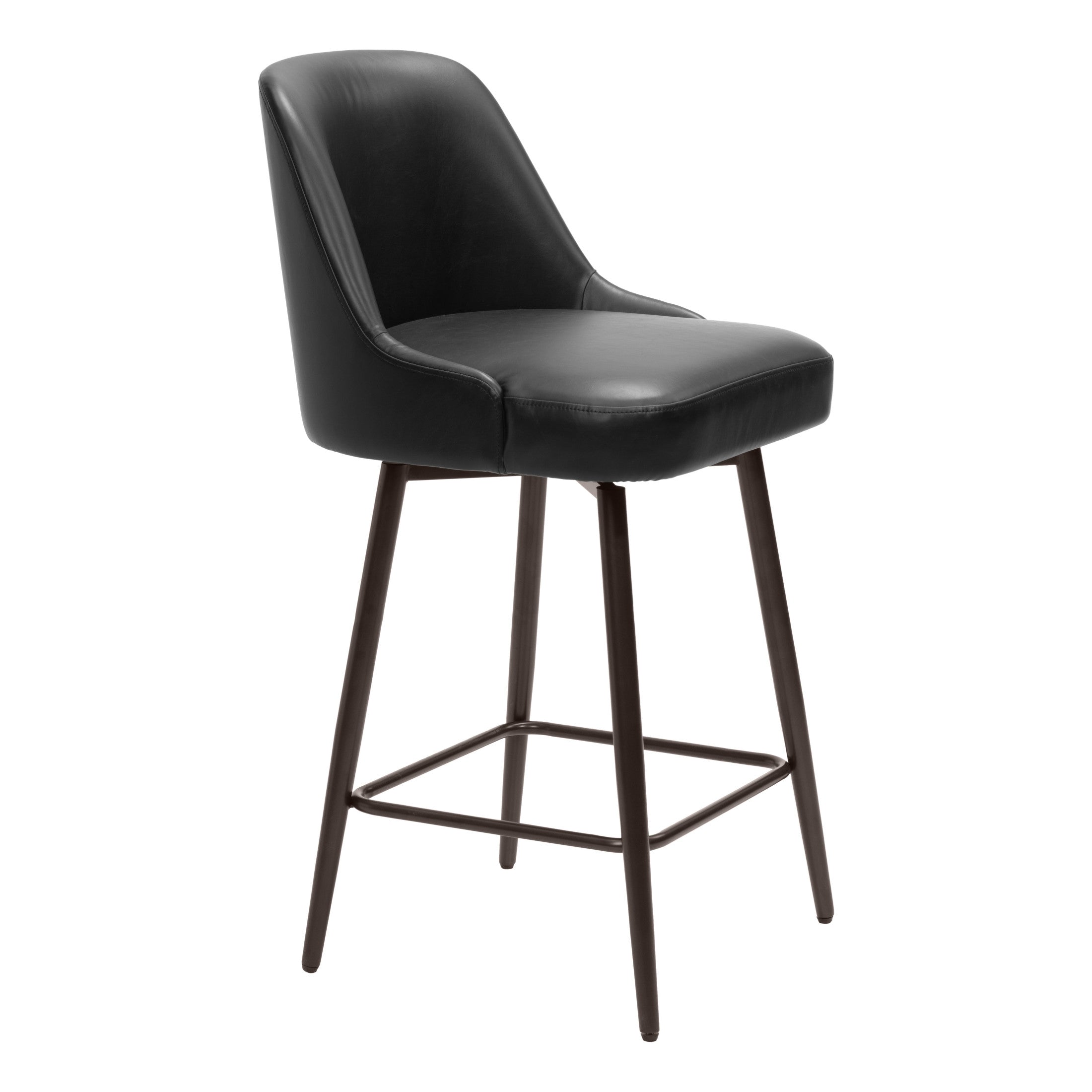Keppel Swivel Counter Stool Black & Bronze