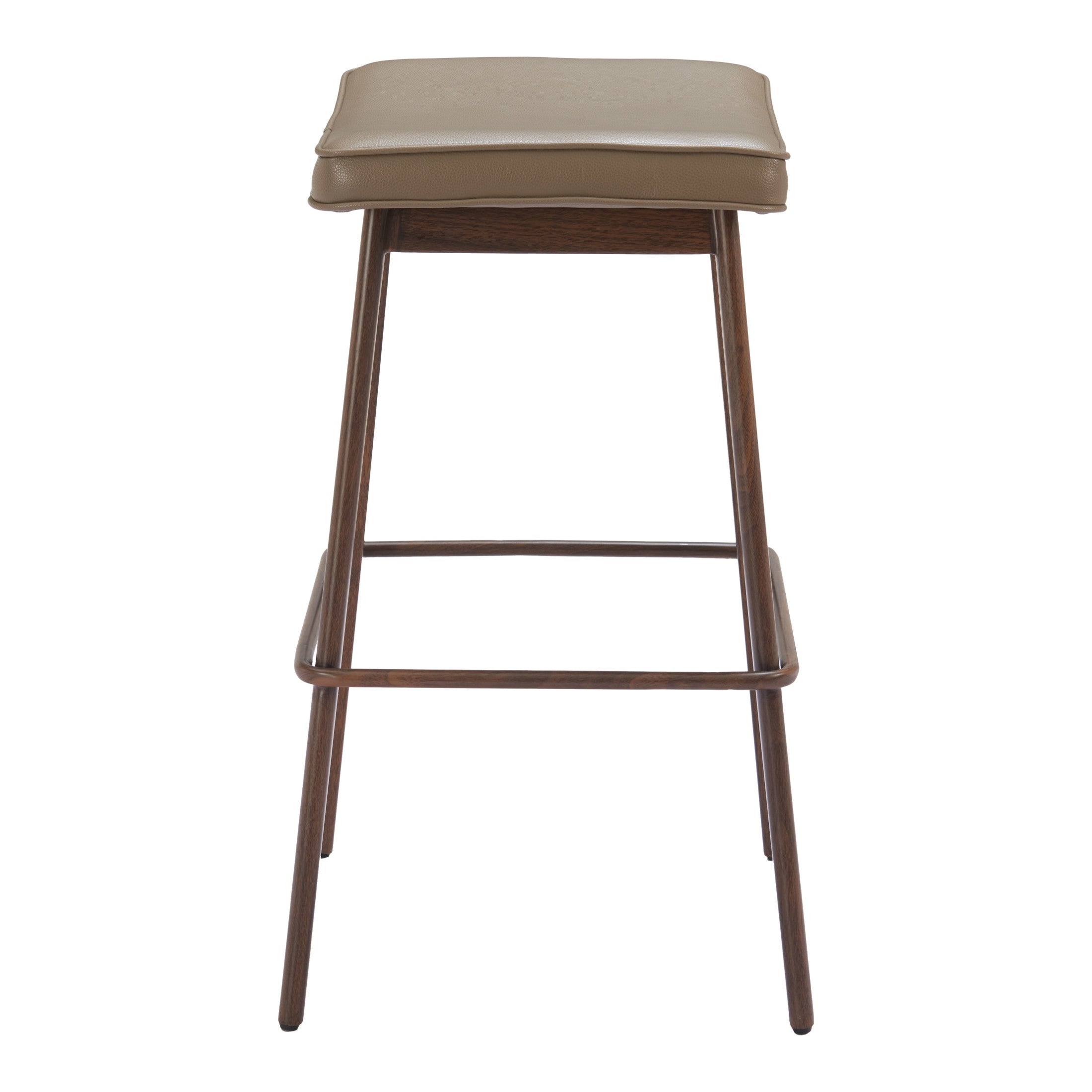 Divat Barstool (Set of 2) Taupe & Walnut