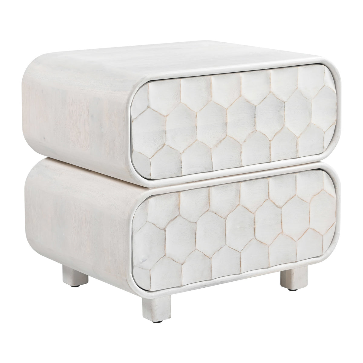 Miro Nightstand Whitewashed