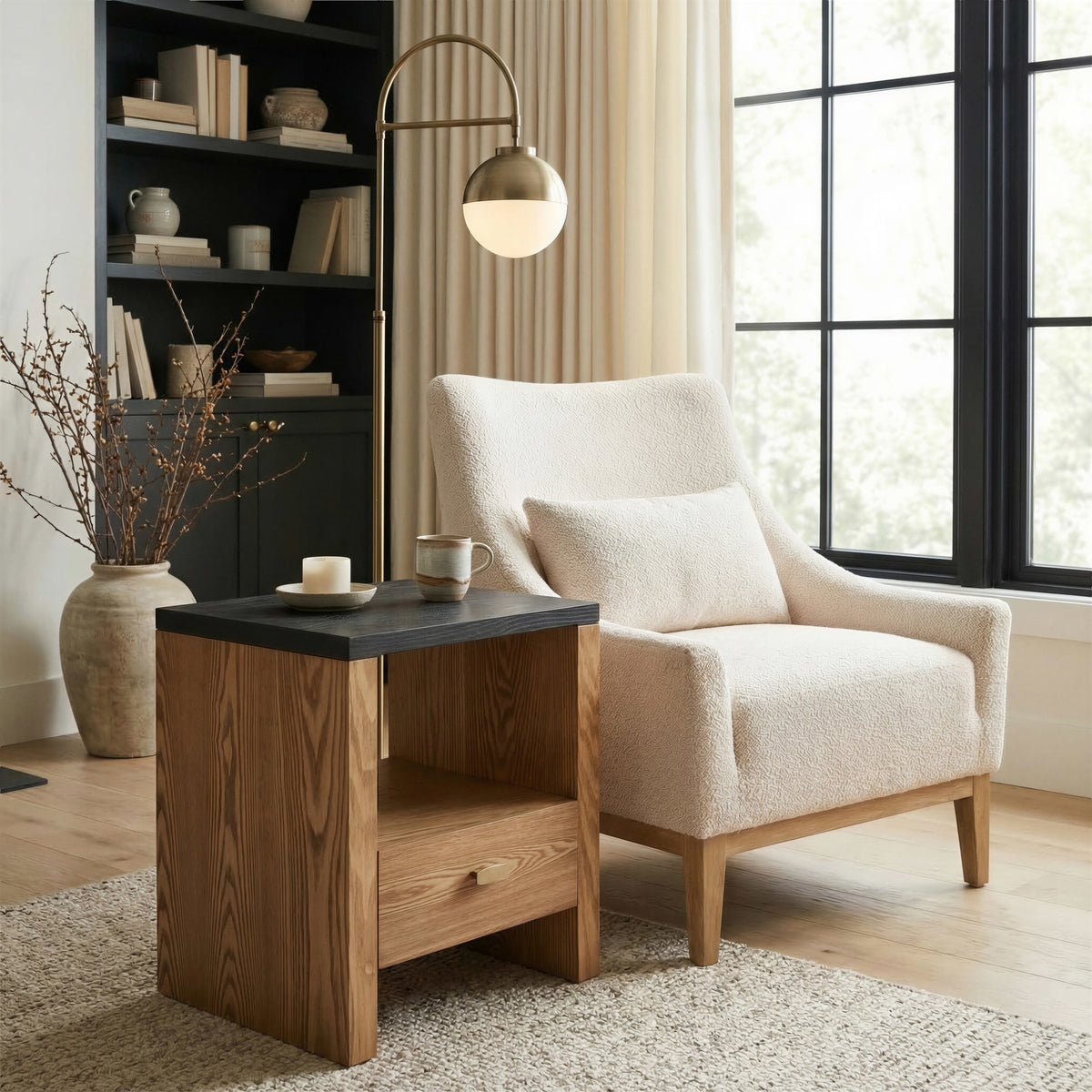 Velun Accent Chair Ivory