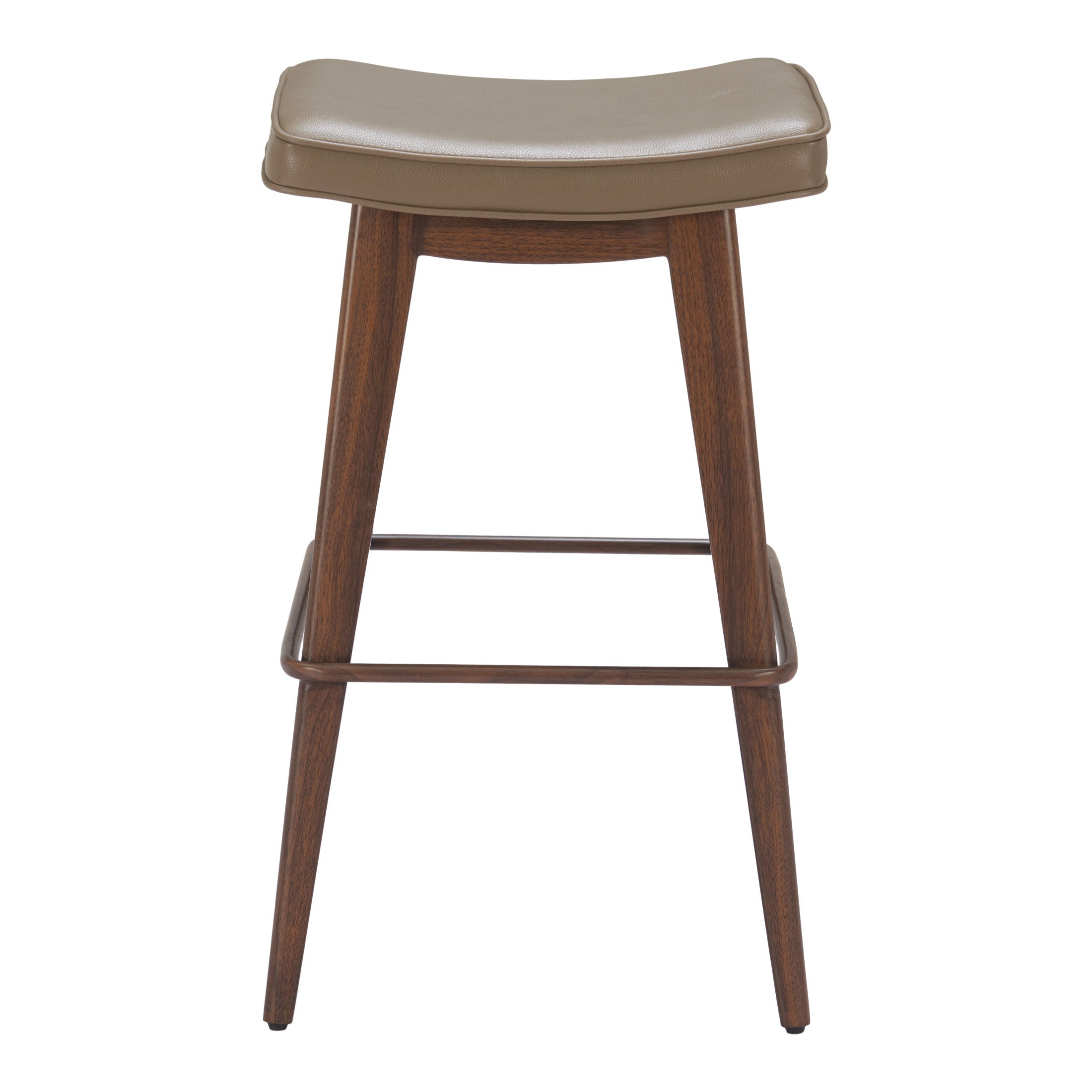 Divat Barstool (Set of 2) Taupe & Walnut