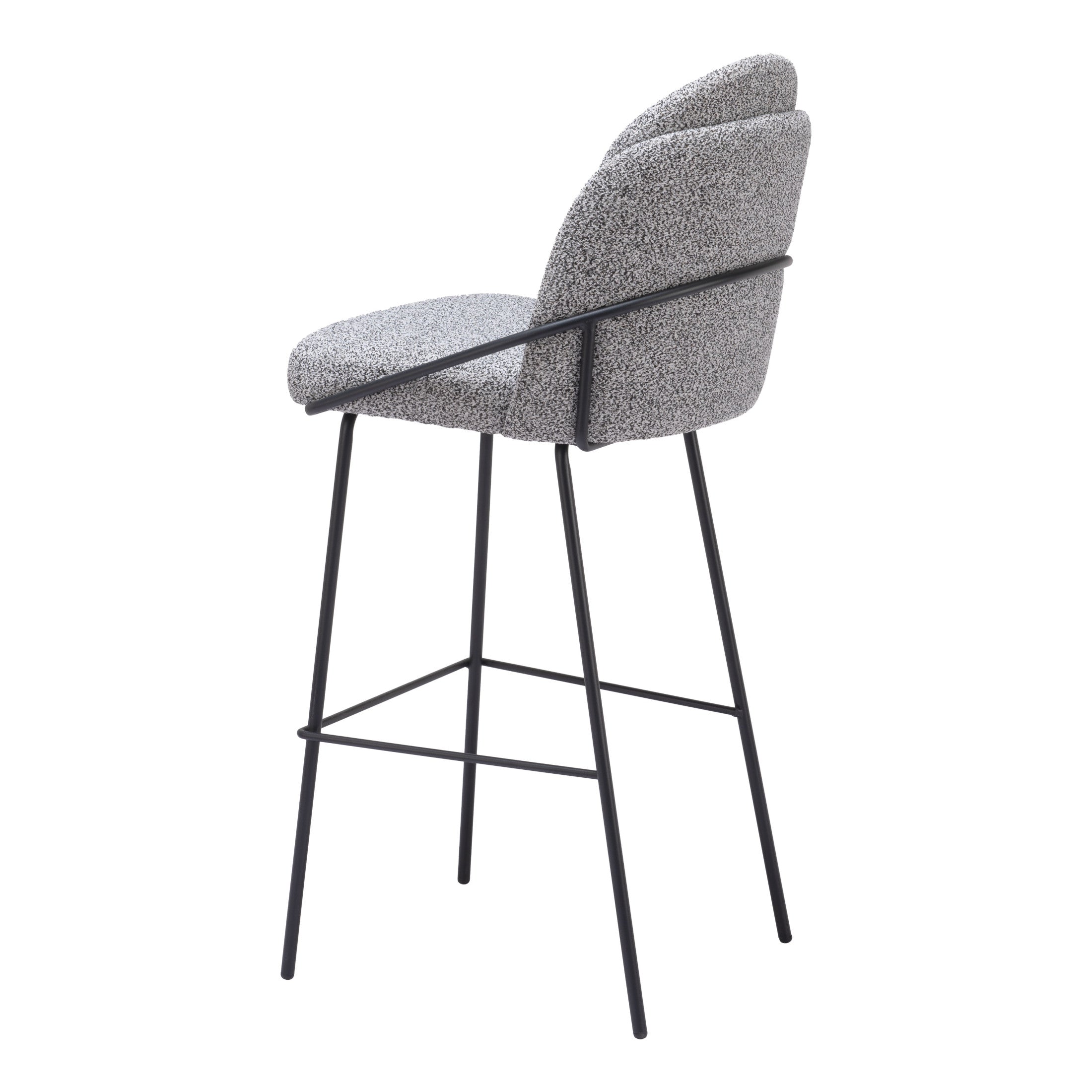 Jambi Barstool (Set of 2) Black & White