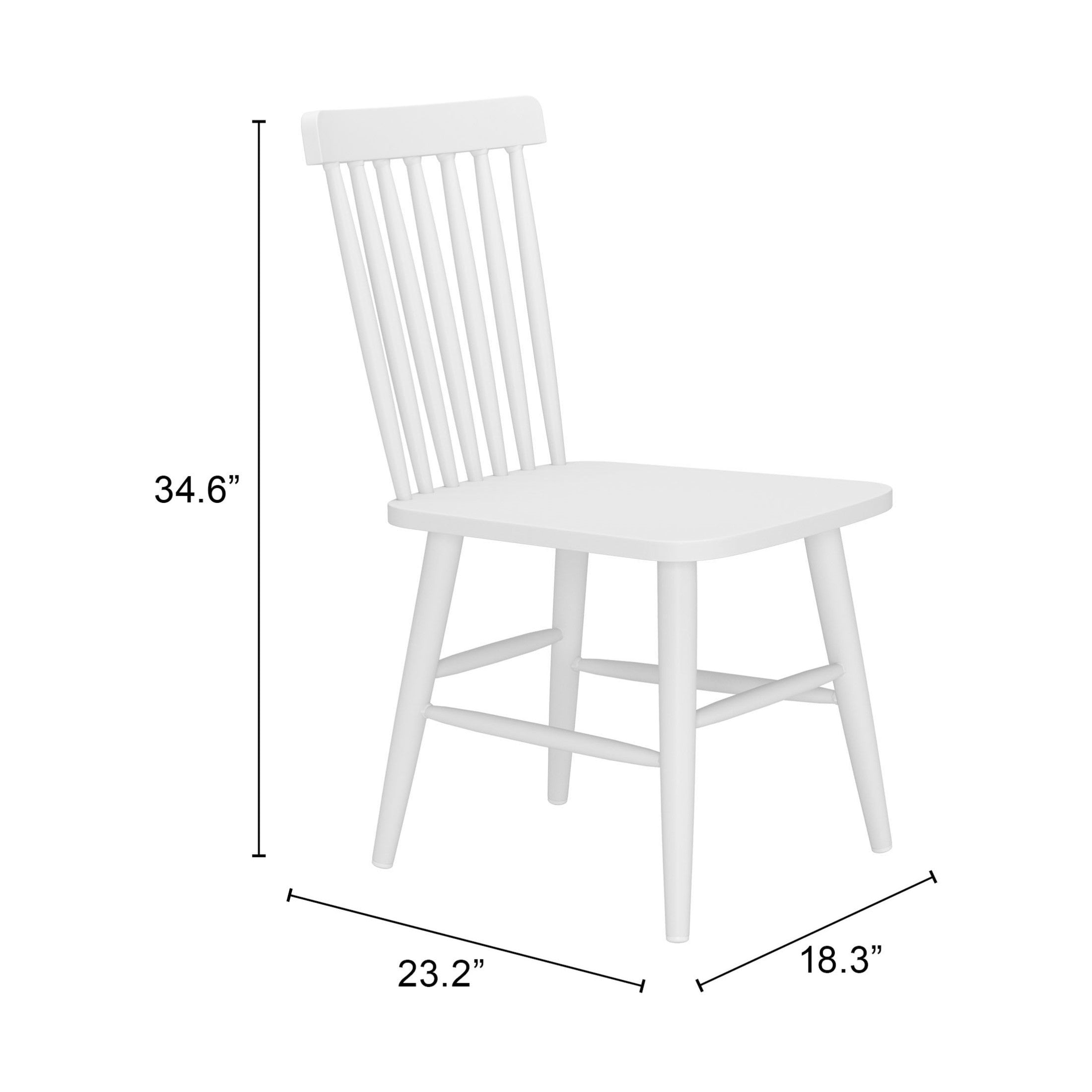 Zeilen Dining Chair (Set of 2) White