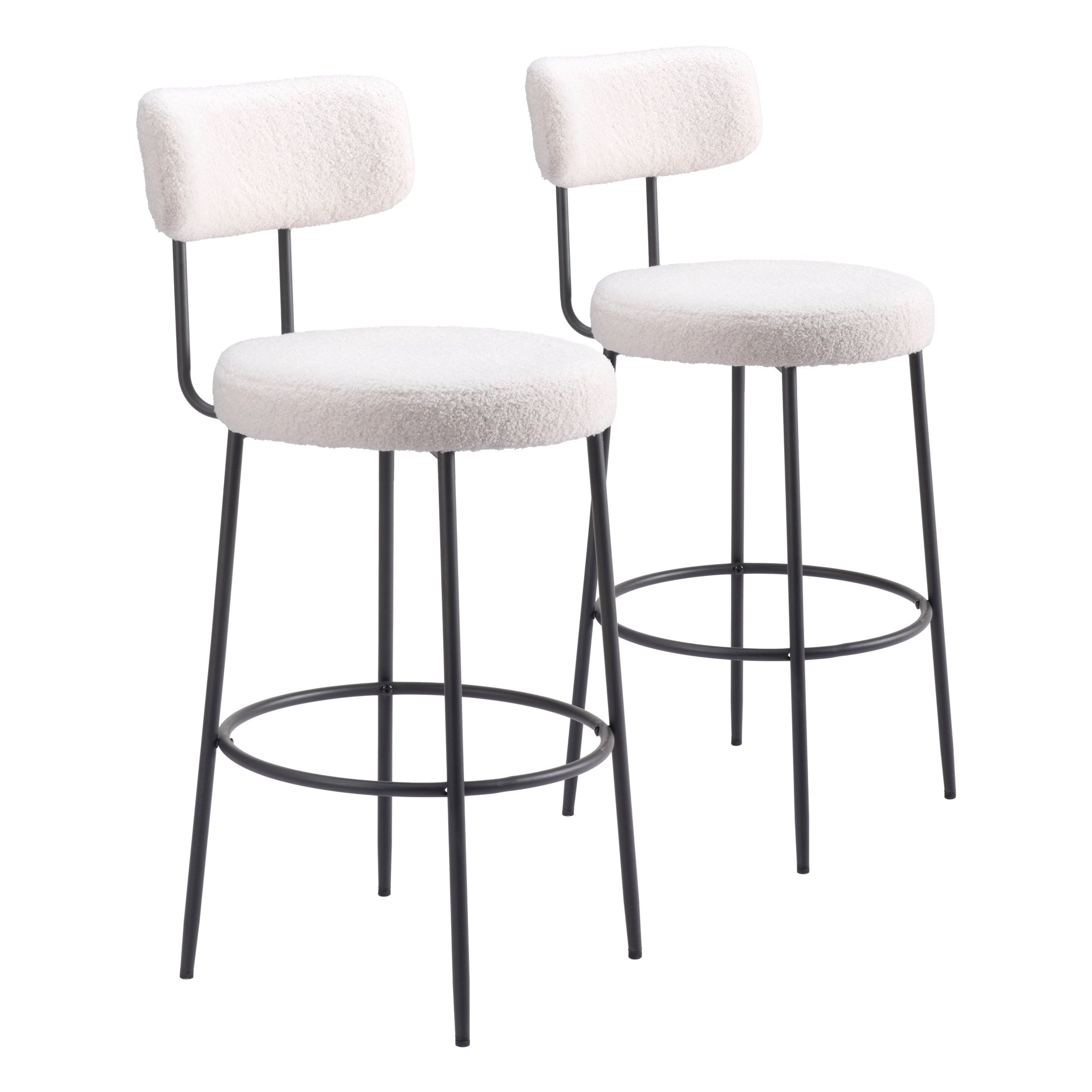 Blanca Barstool (Set of 2) Ivory
