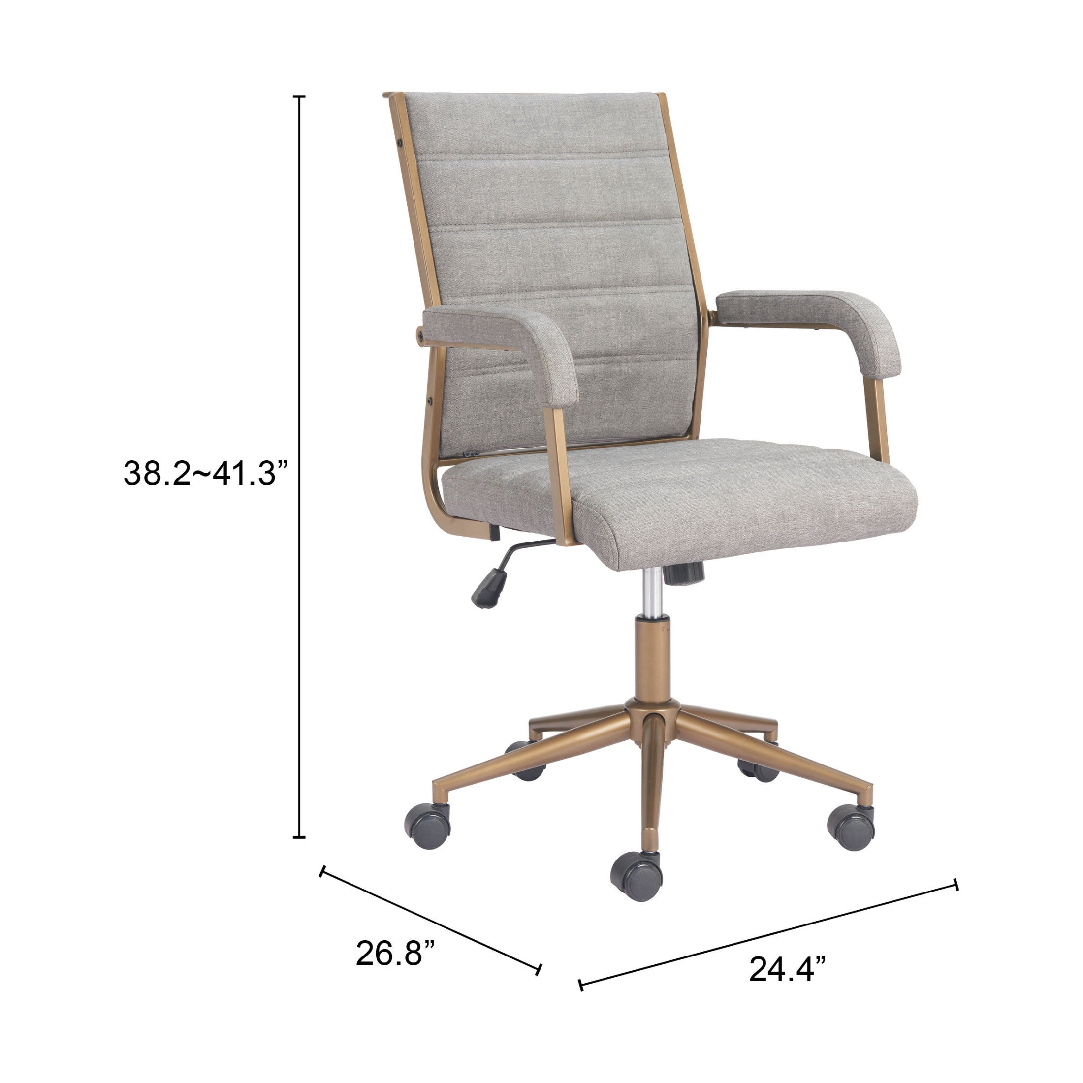 Auction Office Chair Gray