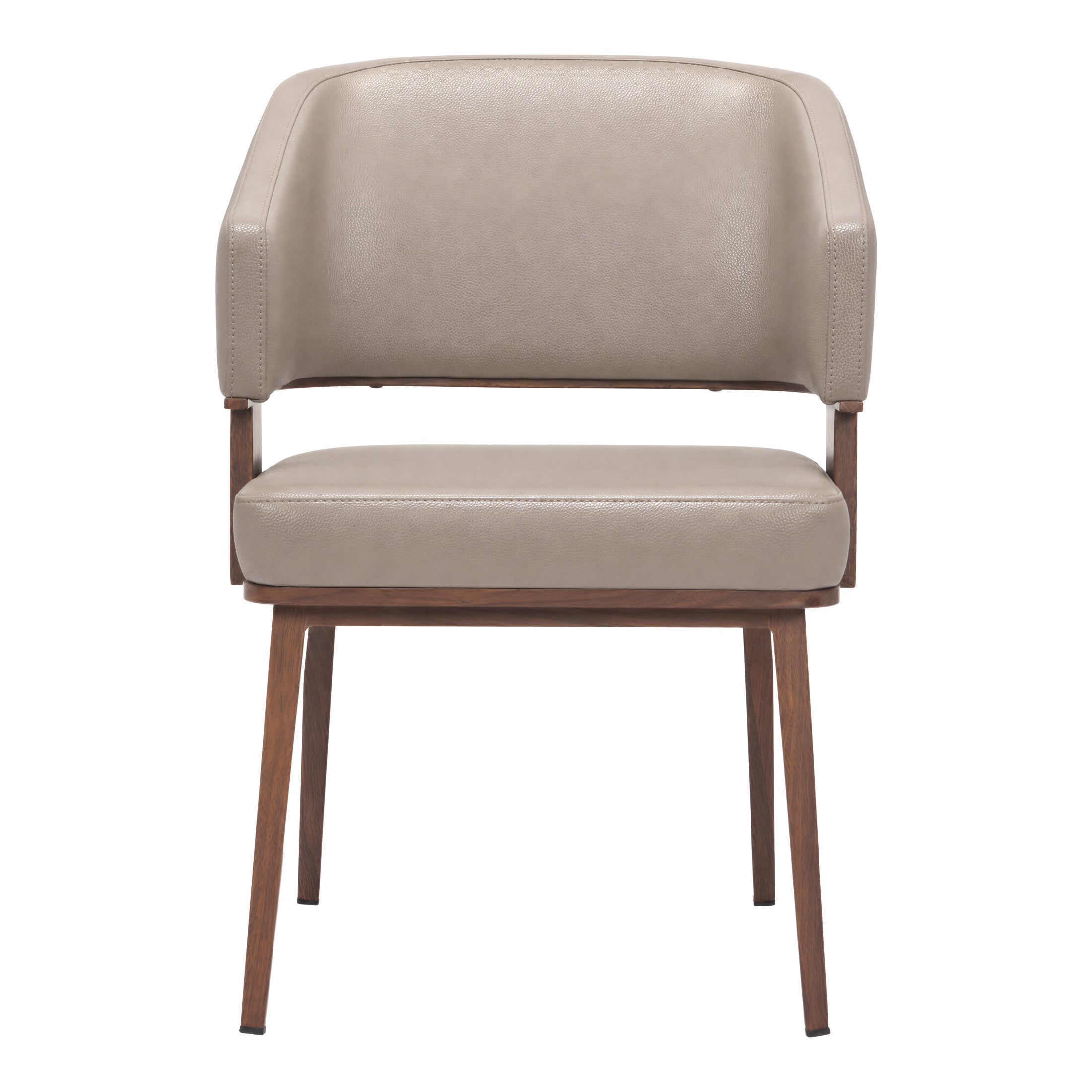 Poise Dining Chair Brown & Walnut