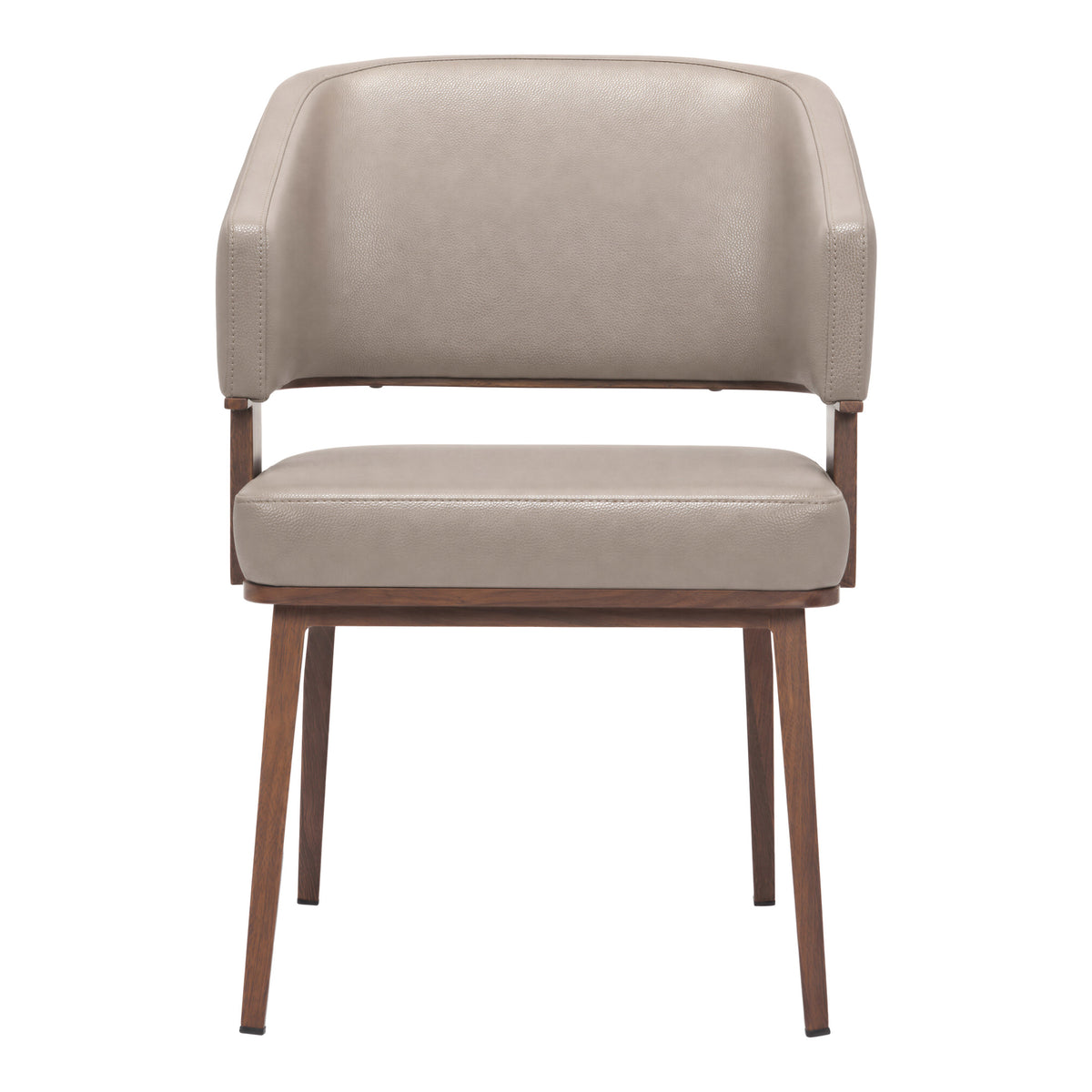 Poise Dining Chair Brown & Walnut