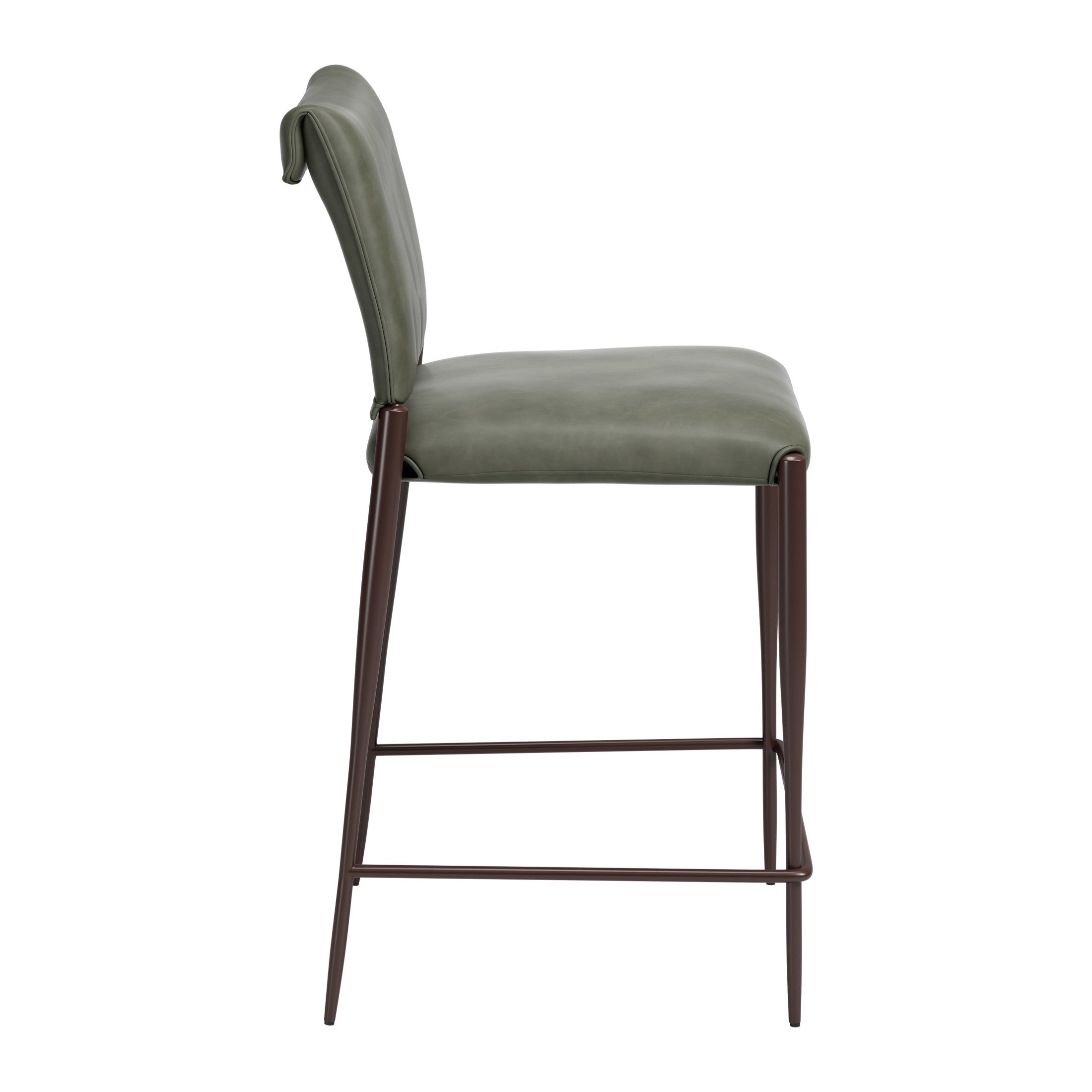 Freesia Counter Stool (Set of 2) Olive Green