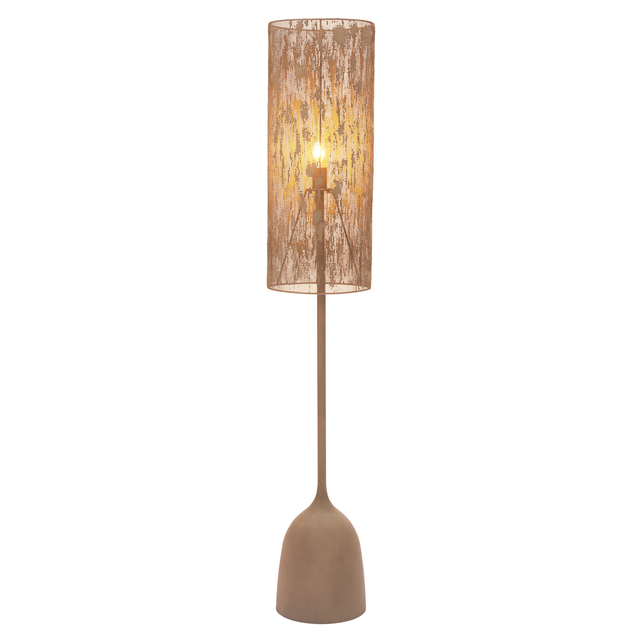 Buff Floor Lamp Taupe